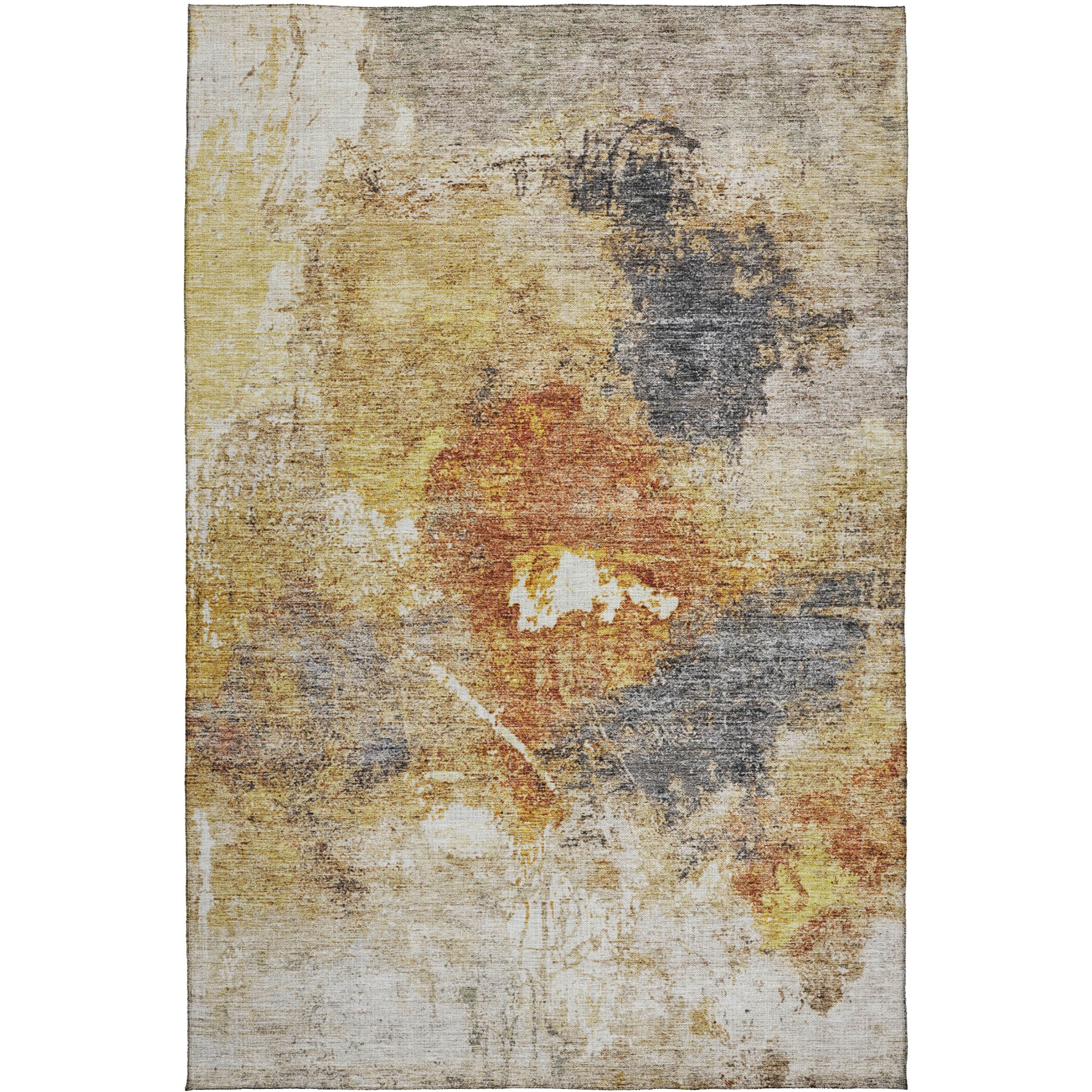 Indoor/Outdoor Contemporary NV7 Taupe Brown Rug 2'6" x 3'10" #shape_Rectangle