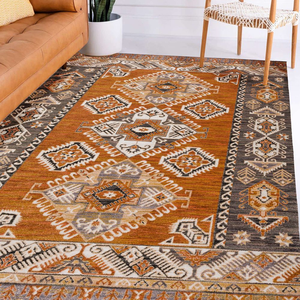 Odessa OD10 Canyon Red Area Rug #color_canyon red