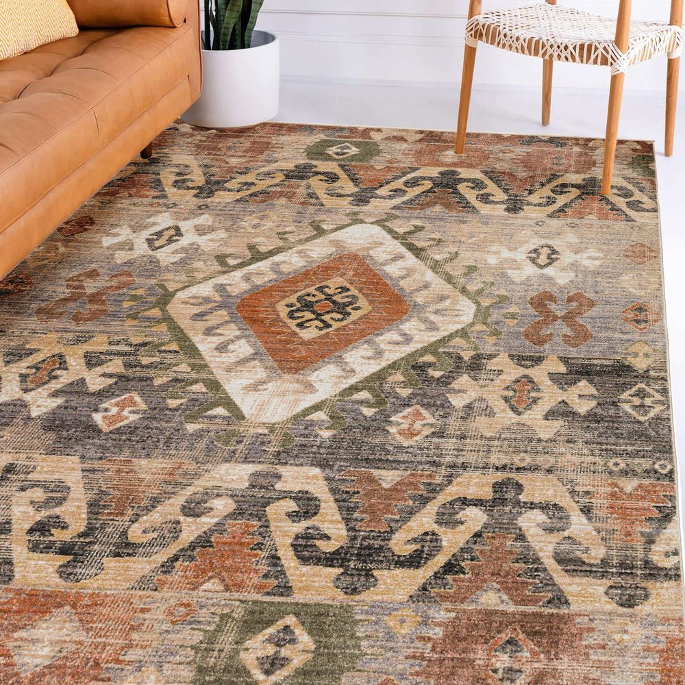 Odessa OD1 Canyon Red Area Rug #color_canyon red