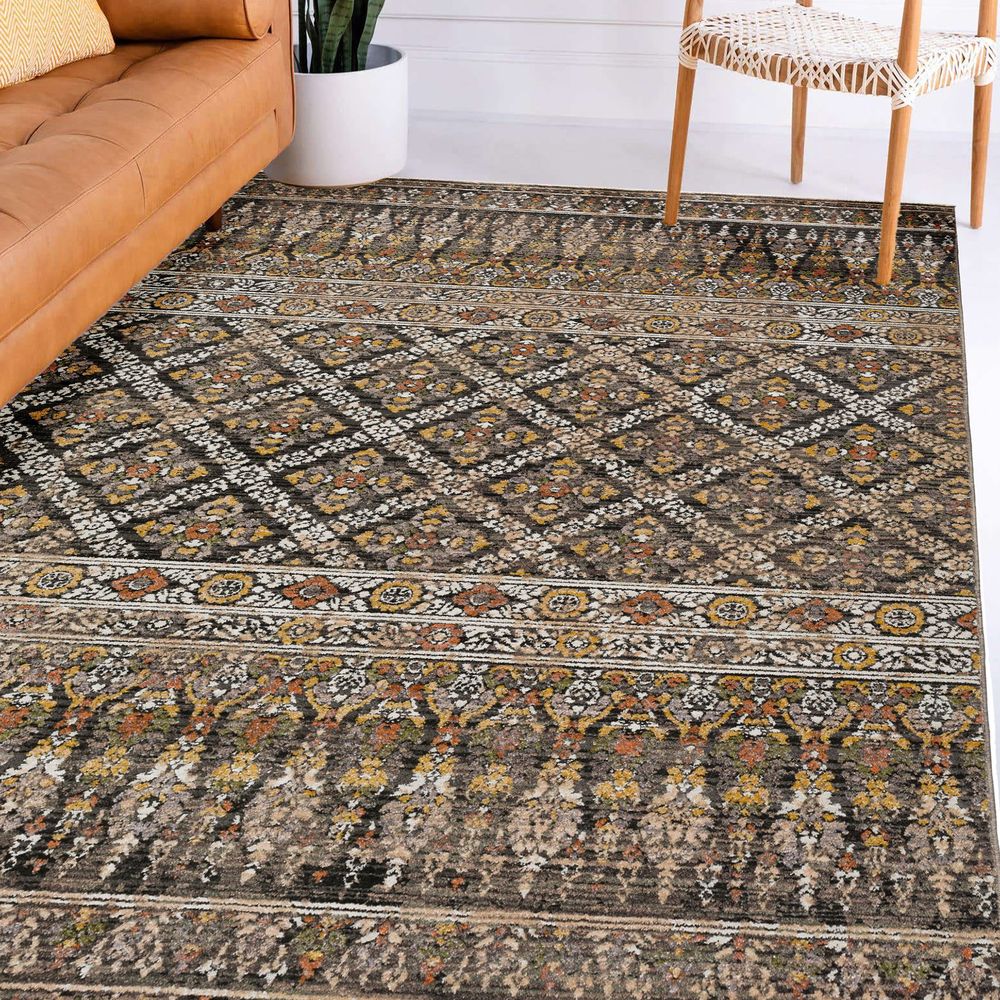 Odessa OD4 Charcoal Gray Area Rug #color_charcoal gray