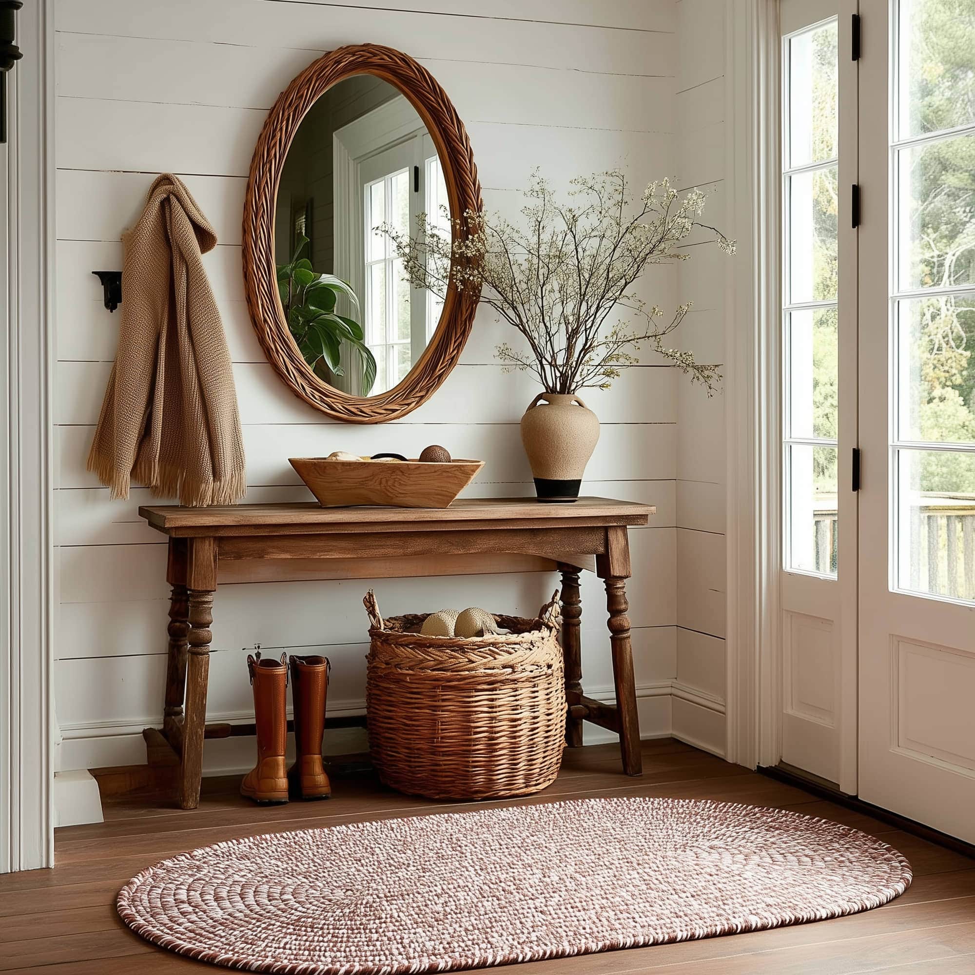 Terracotta Braided Indoor Outdoor Polypropylene Rug 2' X 4' #shape_Runner