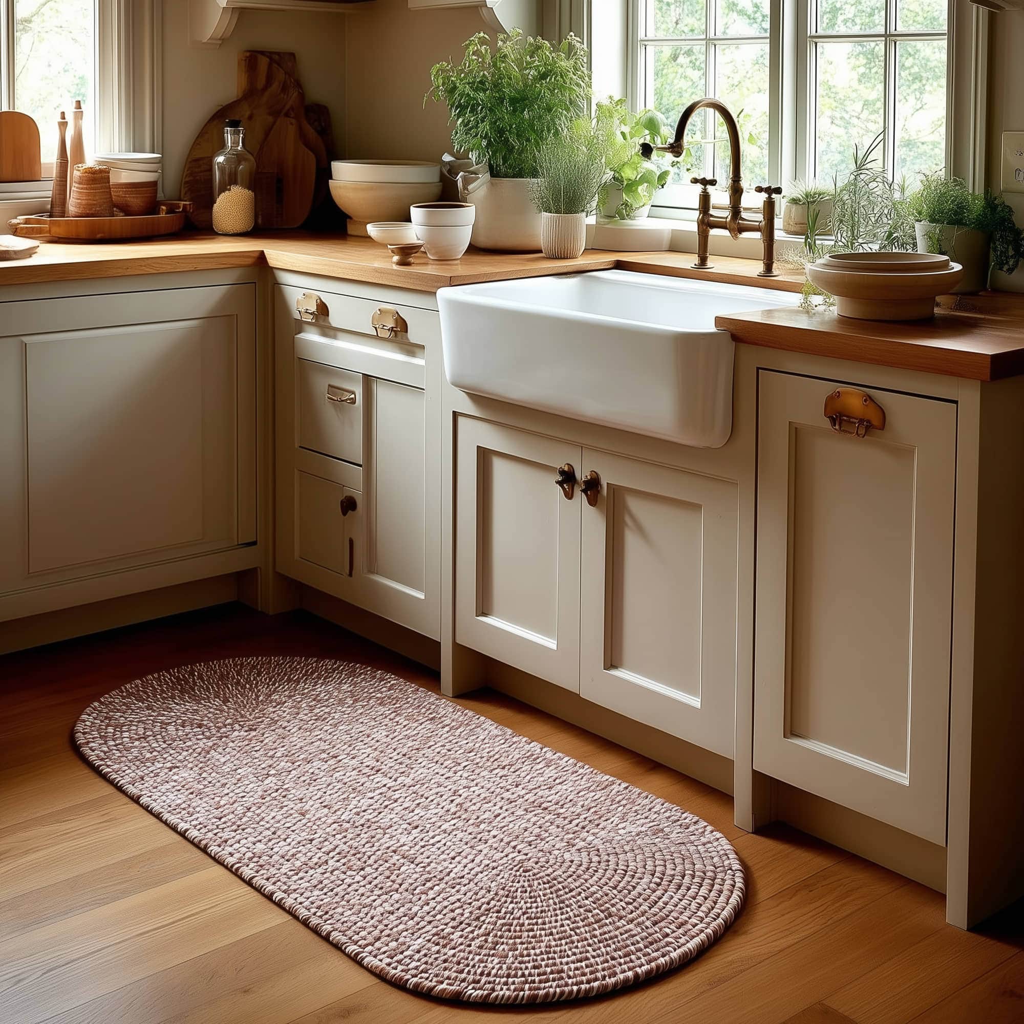 Terracotta Braided Indoor Outdoor Polypropylene Rug 2' X 4' #shape_Runner