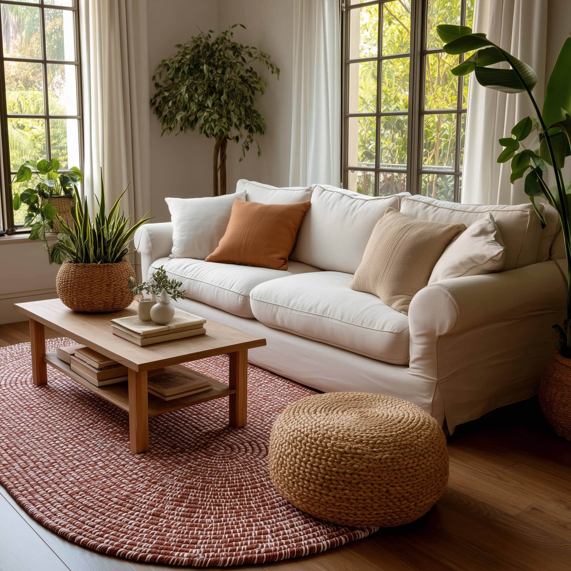 Terracotta Braided Indoor Outdoor Polypropylene Rug 5' X 8' #shape_Oval