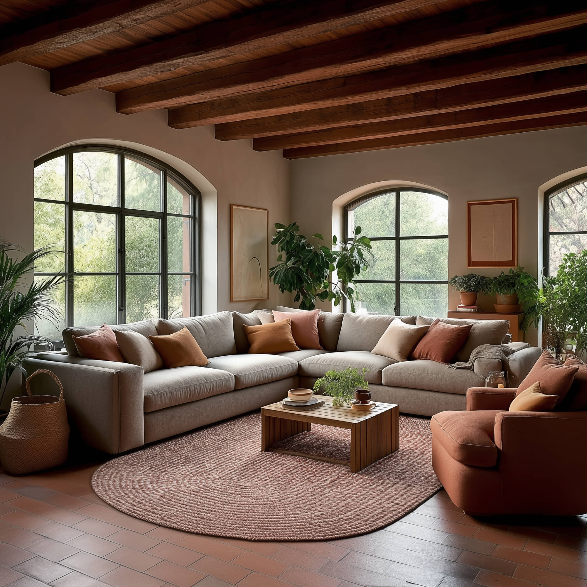 Terracotta Braided Indoor Outdoor Polypropylene Rug 7' X 9' #shape_Oval