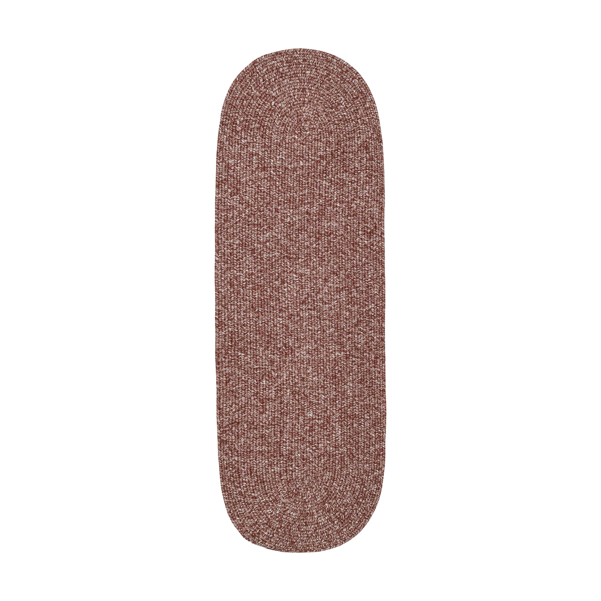 Terracotta Braided Indoor Outdoor Polypropylene Rug 2' X 4' #shape_Runner