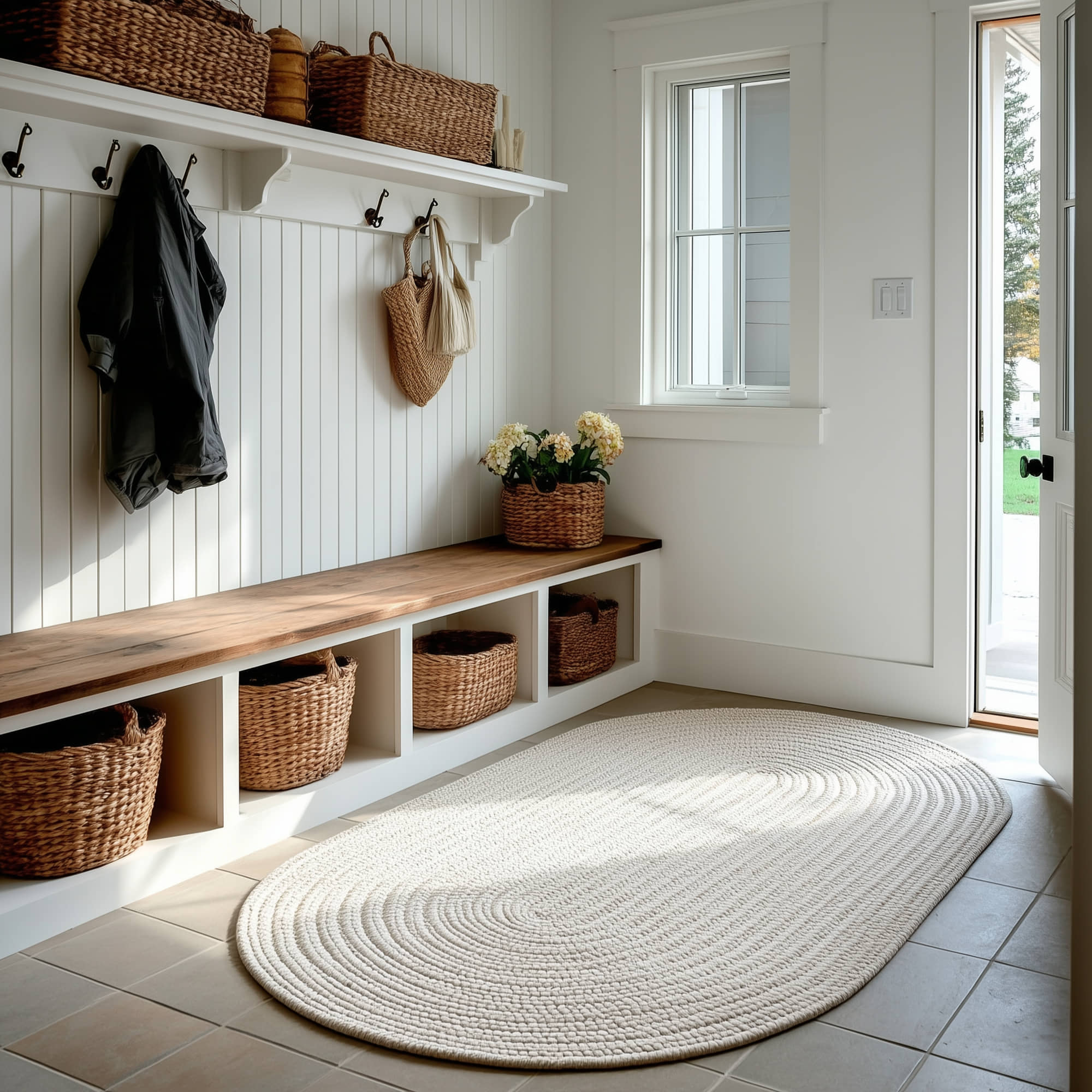 Muted Yellow, Sand Braided Indoor Outdoor Polypropylene Rug 3' X 5' #shape_Oval