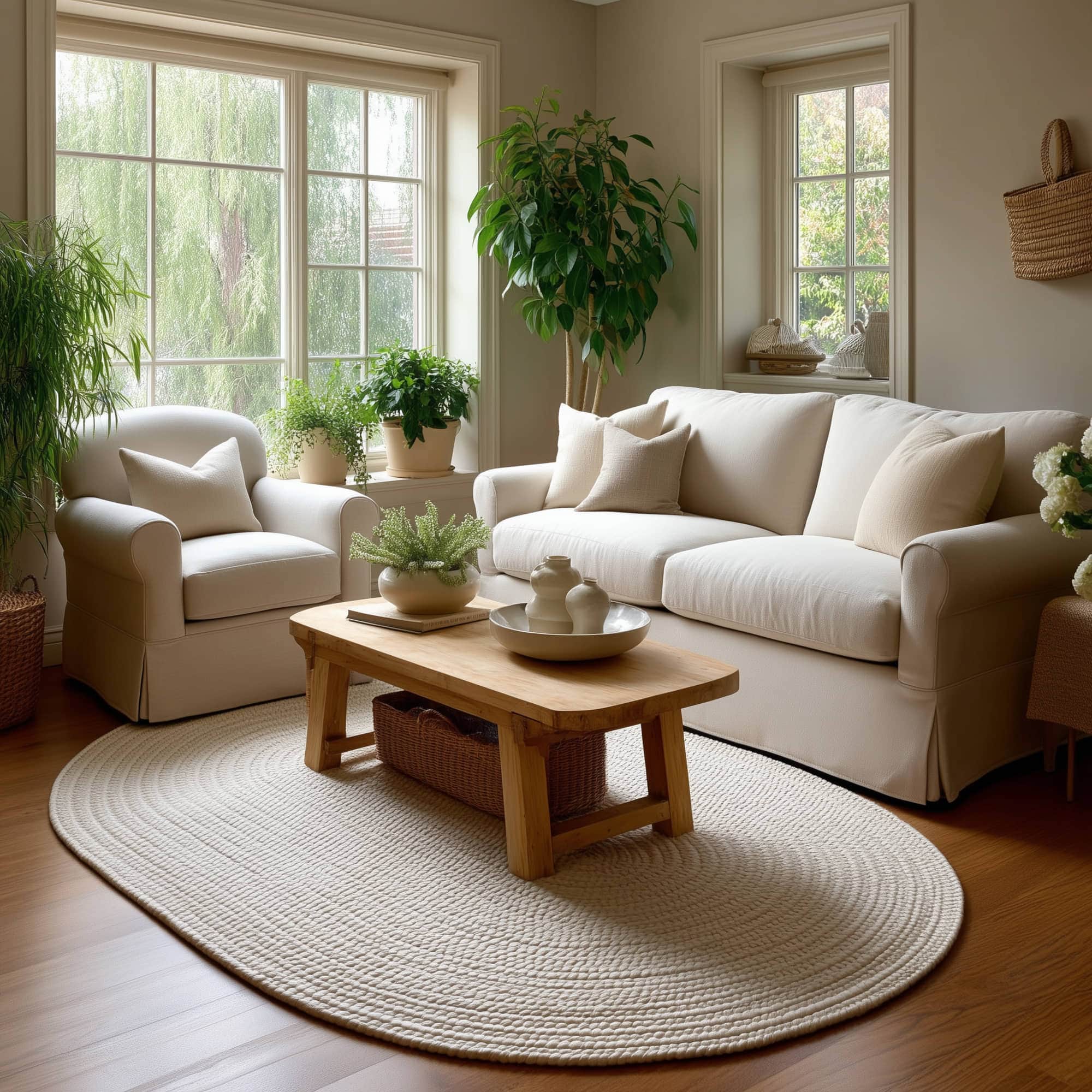 Muted Yellow, Sand Braided Indoor Outdoor Polypropylene Rug 5' X 8' #shape_Oval