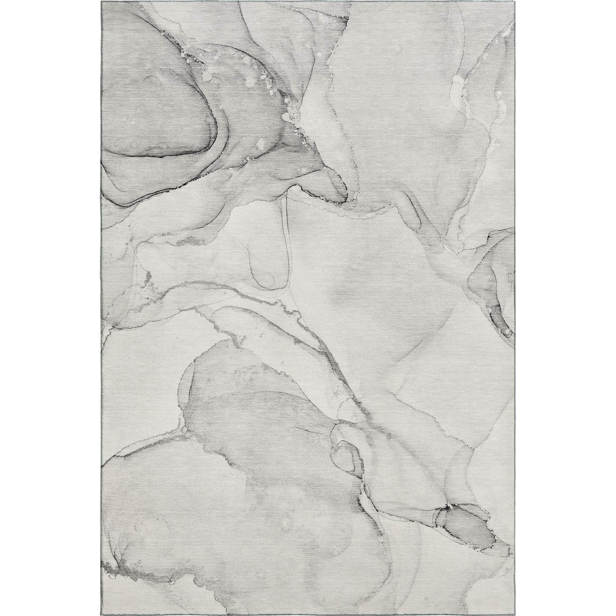 Luxury Washable Indoor/Outdoor Transitional OY13 Gray Rug 2'6" x 3'10" #shape_Rectangle