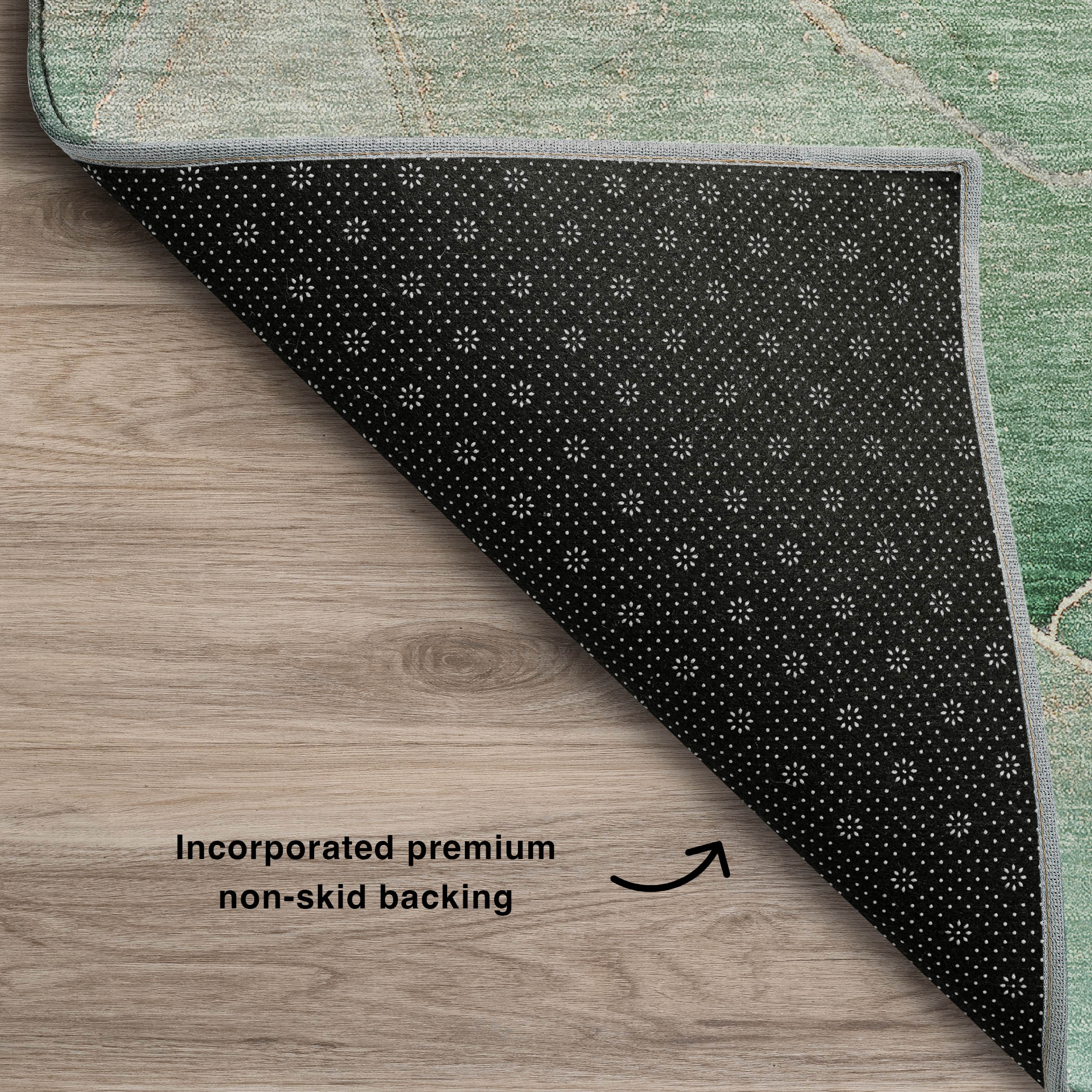 Luxury Washable Indoor/Outdoor Transitional OY6 Taupe Brown Rug 1'8" x 2'6" #shape_Rectangle