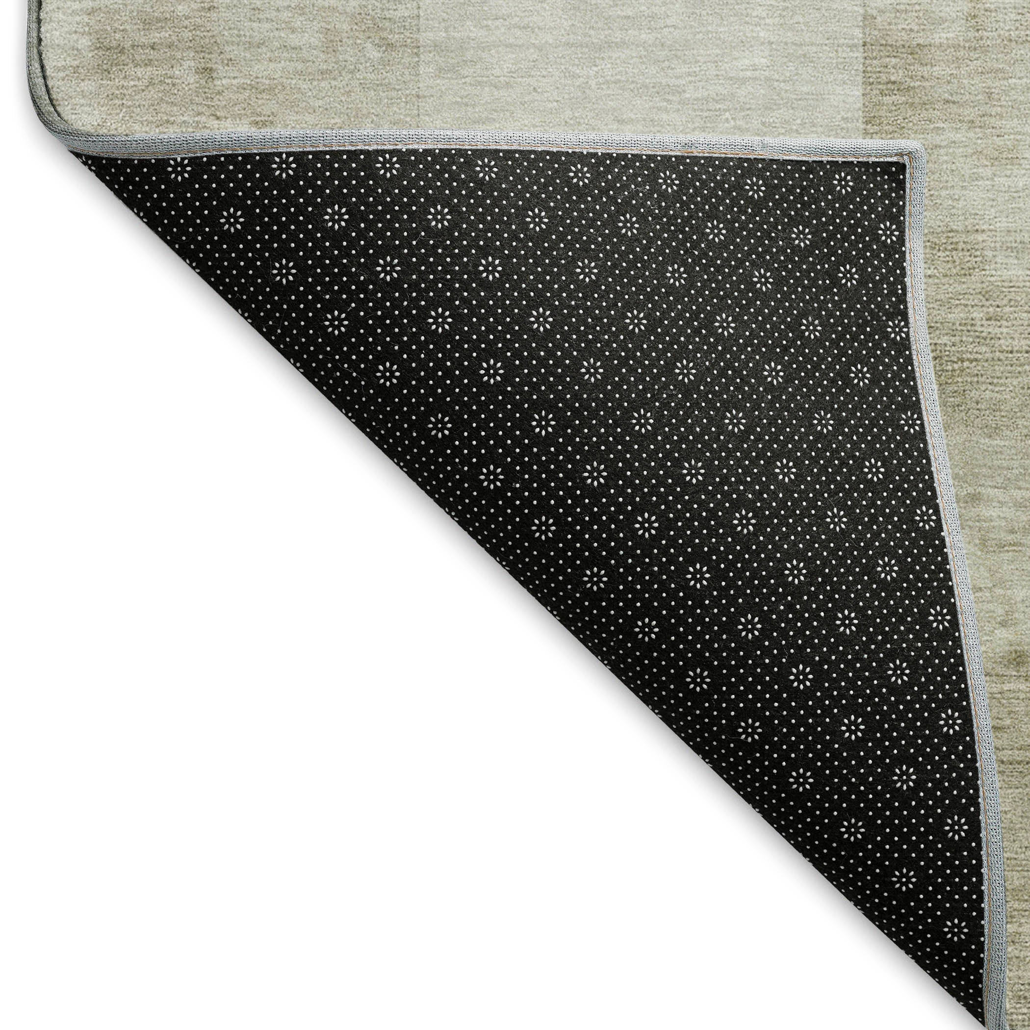 Luxury Machine Washable Indoor/Outdoor Transitional PA10 Beige Brown Rug 1'8" x 2'6" #shape_Rectangle