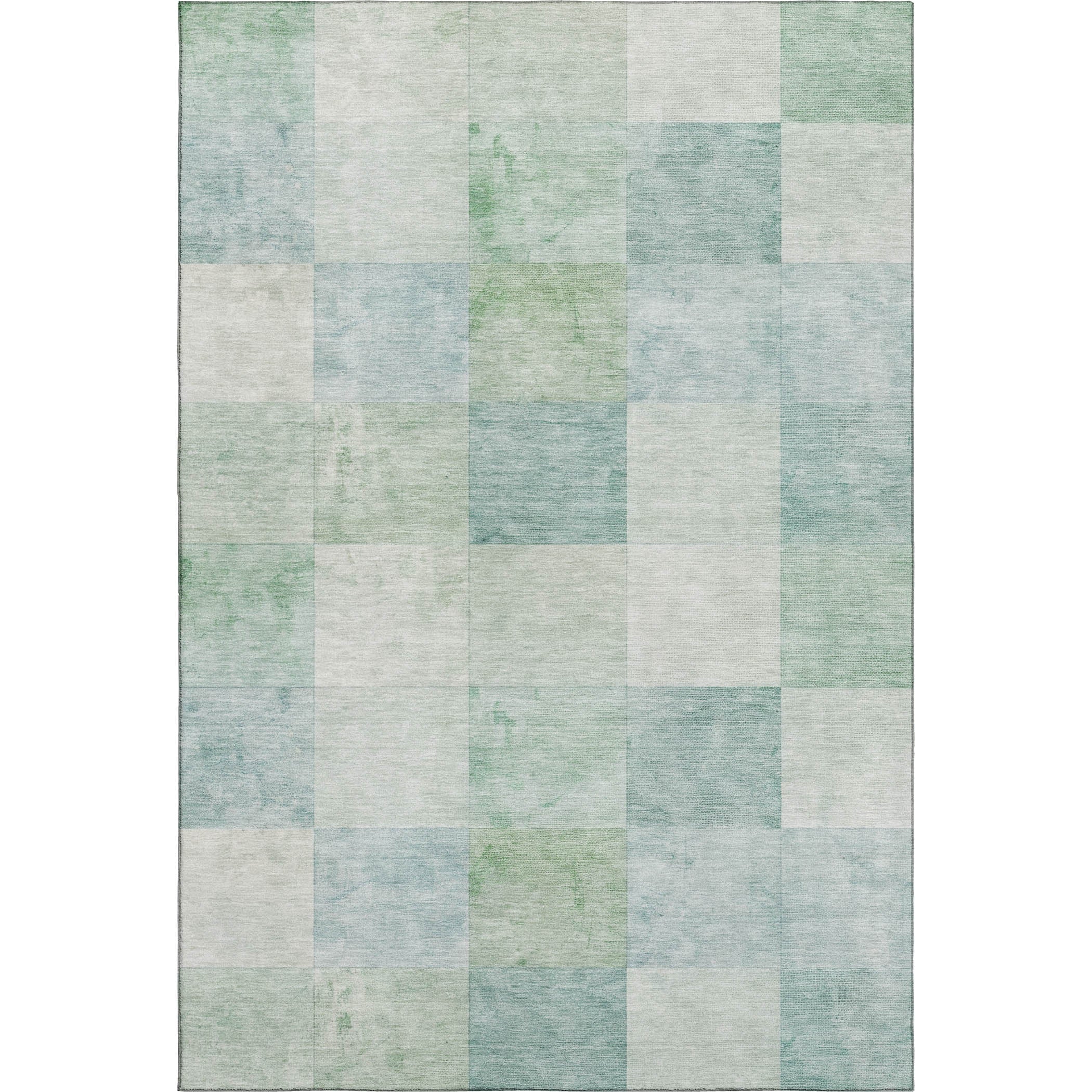 Luxury Machine Washable Indoor/Outdoor Transitional PA10 Seafoam Blue Rug 2'6" x 3'10" #shape_Rectangle