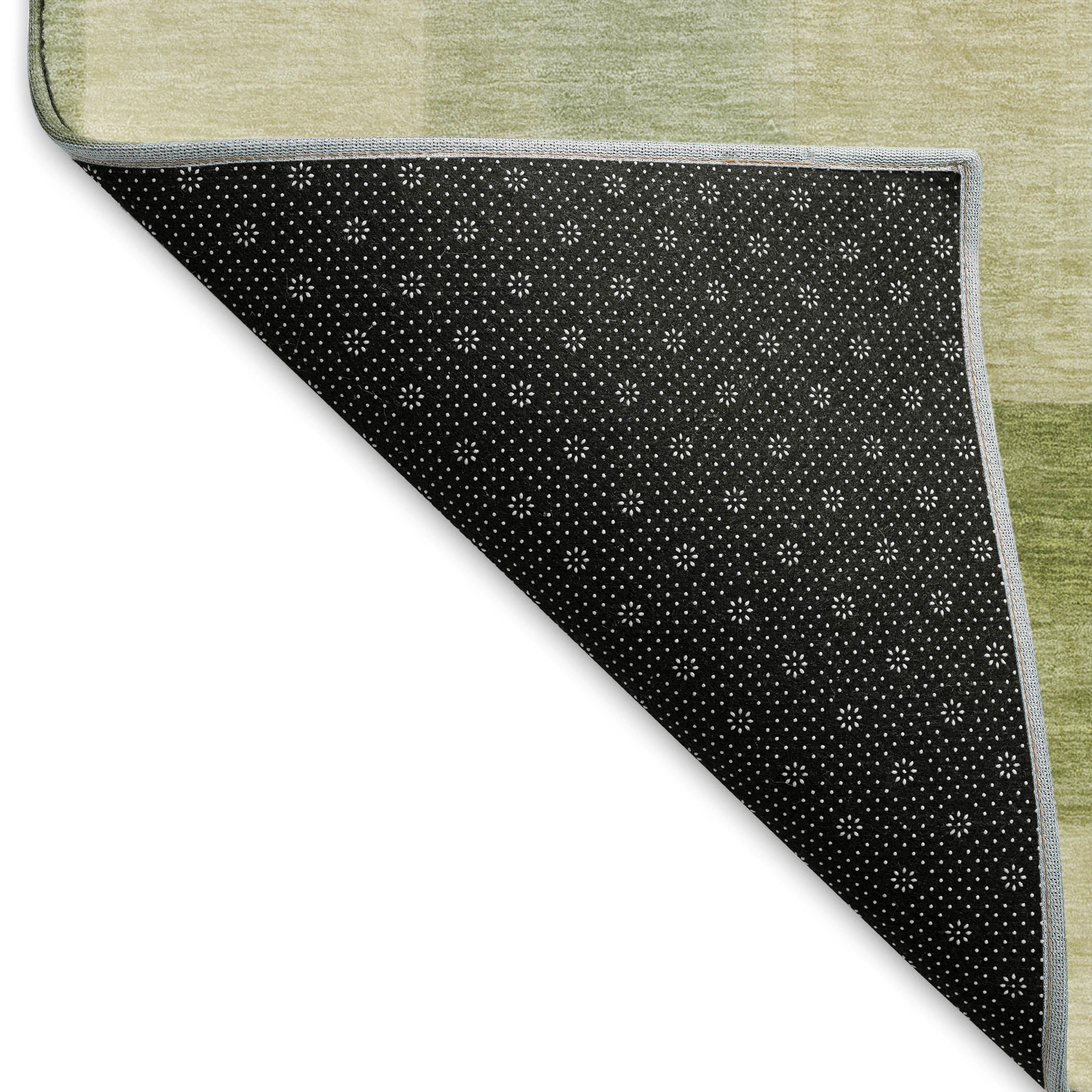 Luxury Machine Washable Indoor/Outdoor Transitional PA12 Aloe Green Rug 1'8" x 2'6" #shape_Rectangle