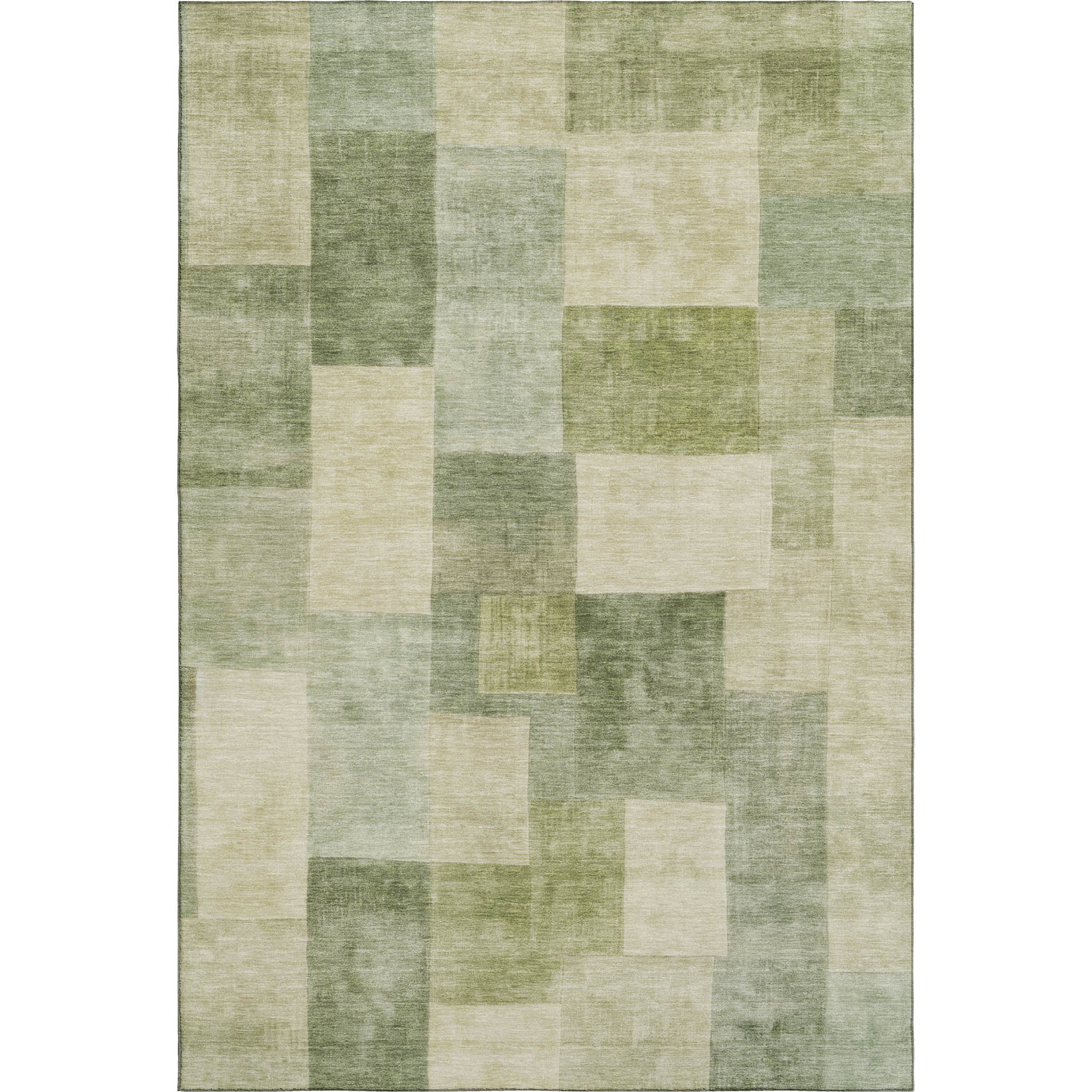 Luxury Machine Washable Indoor/Outdoor Transitional PA12 Aloe Green Rug 2'6" x 3'10" #shape_Rectangle