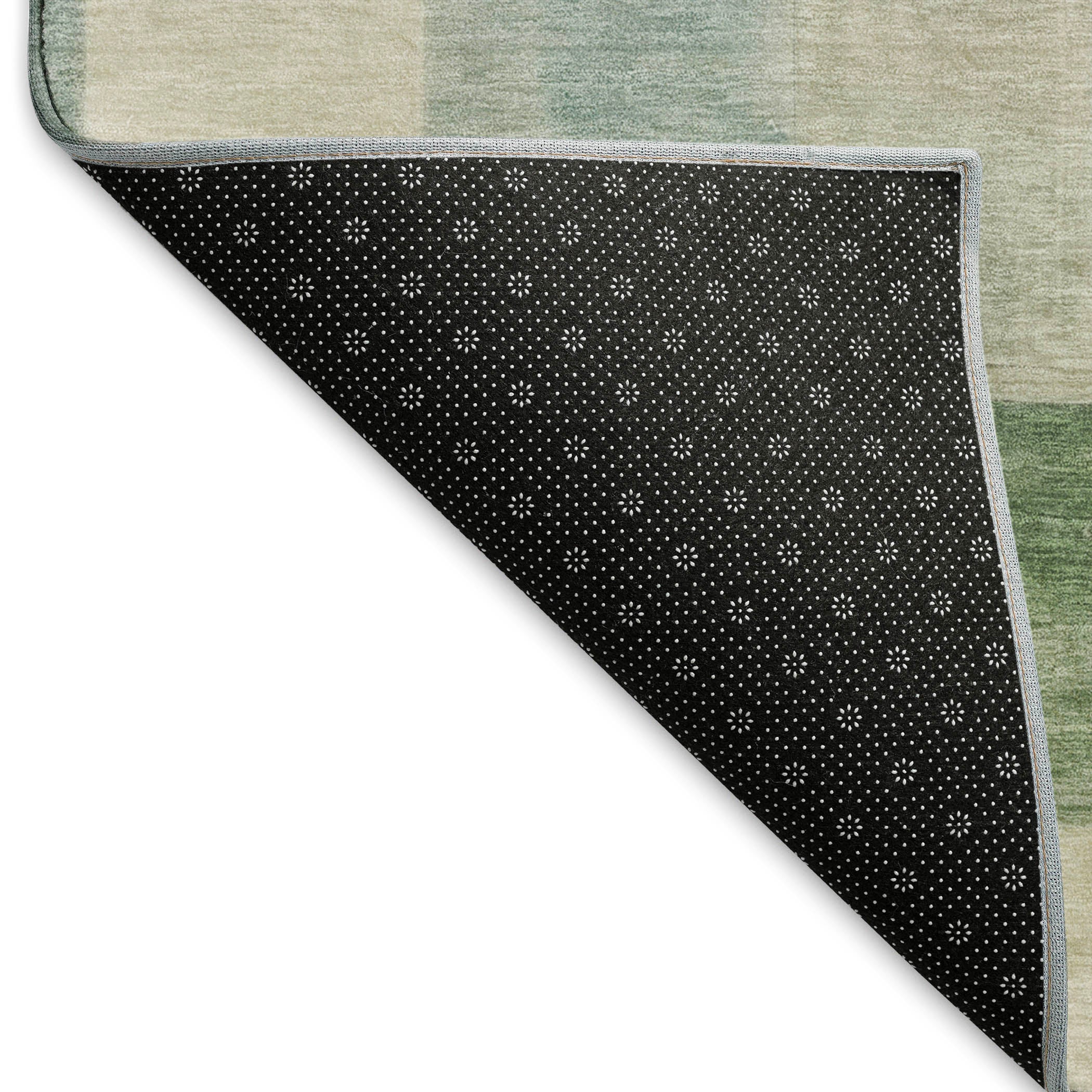 Luxury Machine Washable Indoor/Outdoor Transitional PA12 Seafoam Blue Rug 1'8" x 2'6" #shape_Rectangle