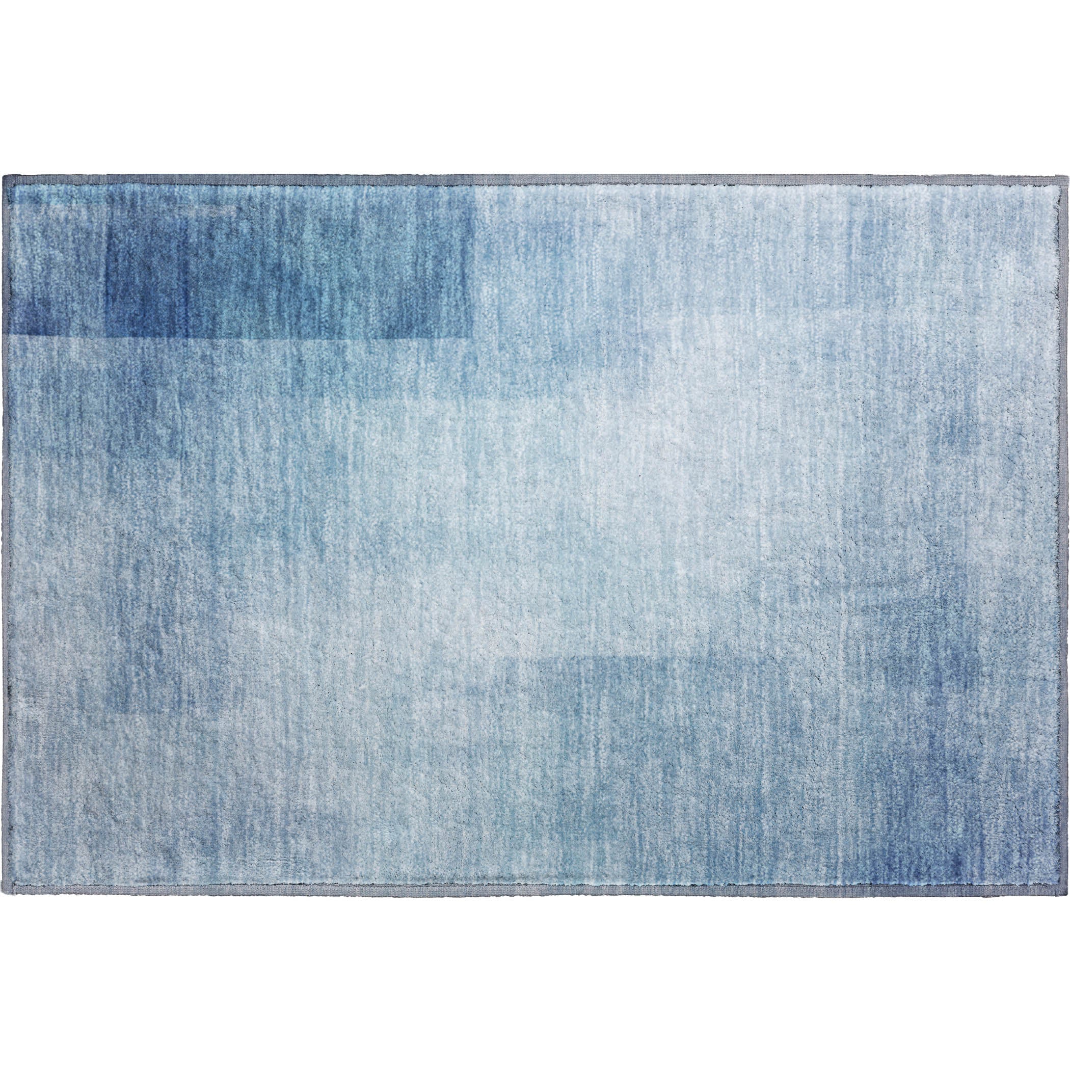 Luxury Machine Washable Indoor/Outdoor Transitional PA5 Blue Rug 1'8" x 2'6" #shape_Rectangle