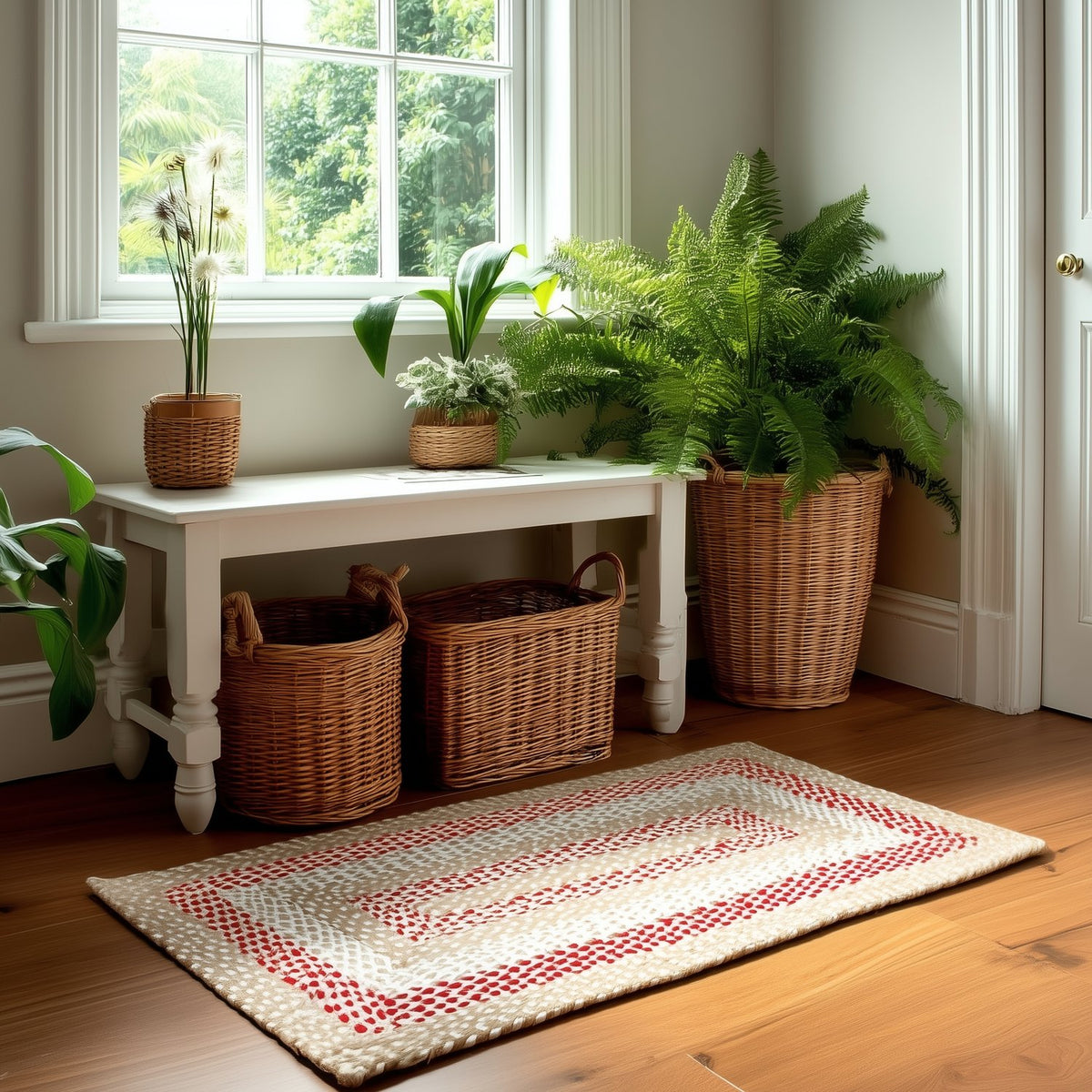 Beige Plymouth Collection braided rug 2' x 3' Rectangle #size_2' x 3' Rectangle