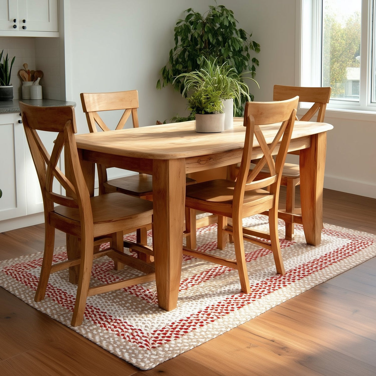 Beige Plymouth Collection braided rug 5' x 7' Rectangle #size_5' x 7' Rectangle