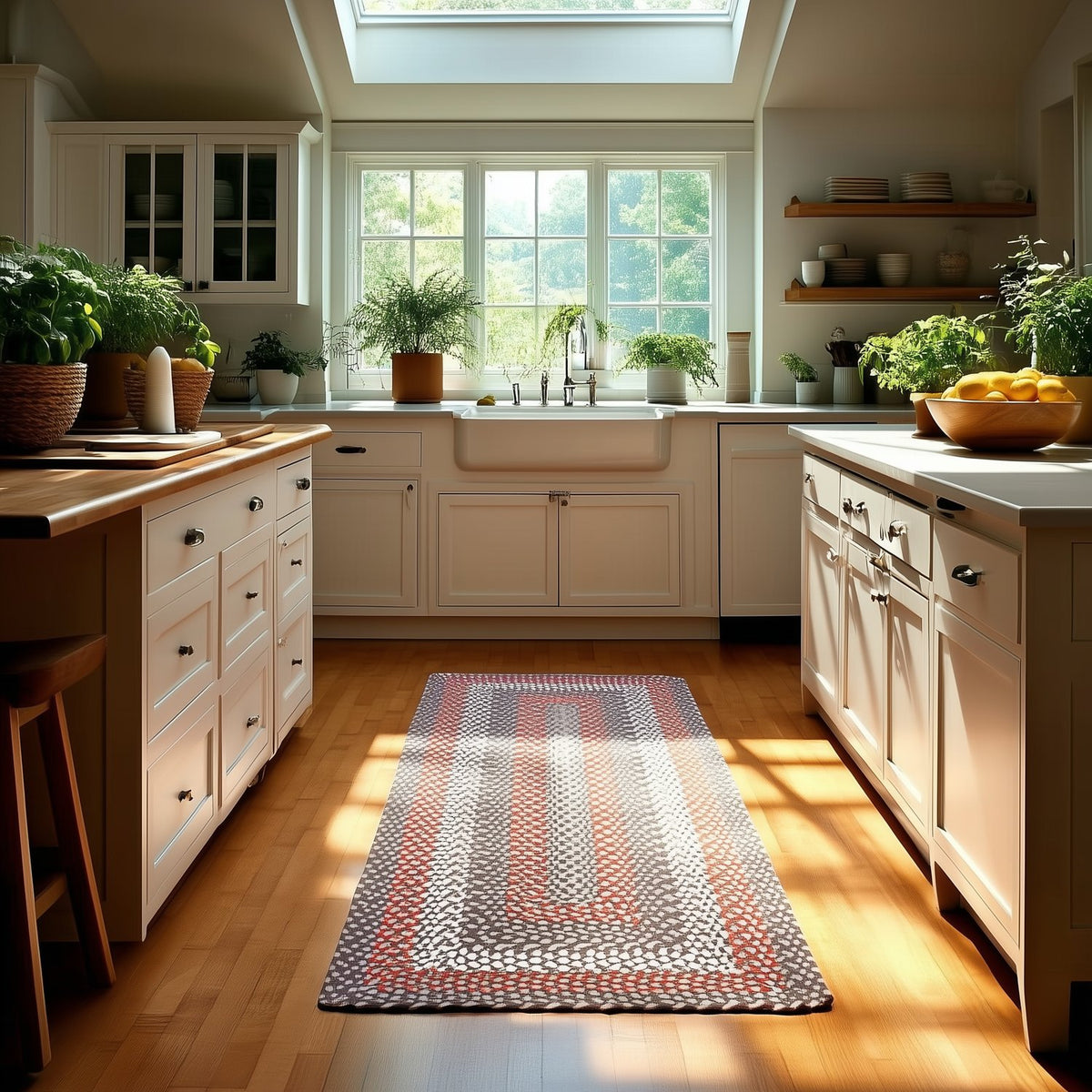Brown Plymouth Collection braided rug 2' x 6' Rectangle Runner #size_2' x 6' Rectangle Runner