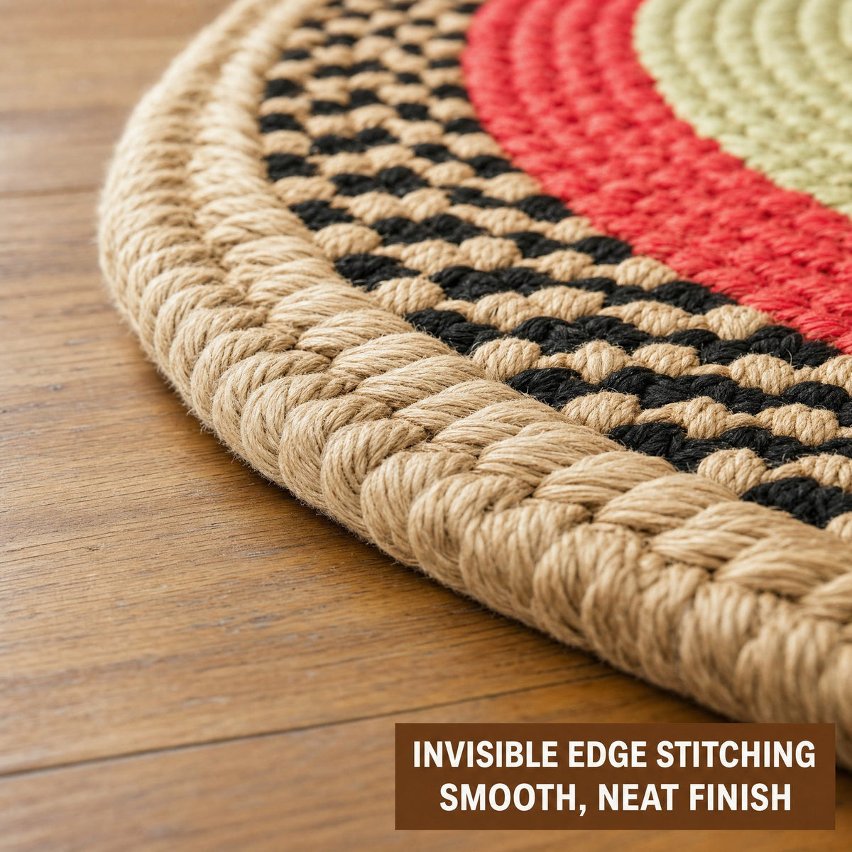 Earthtone Plymouth Collection braided rug 7' x 9' Oval #size_7' x 9' Oval