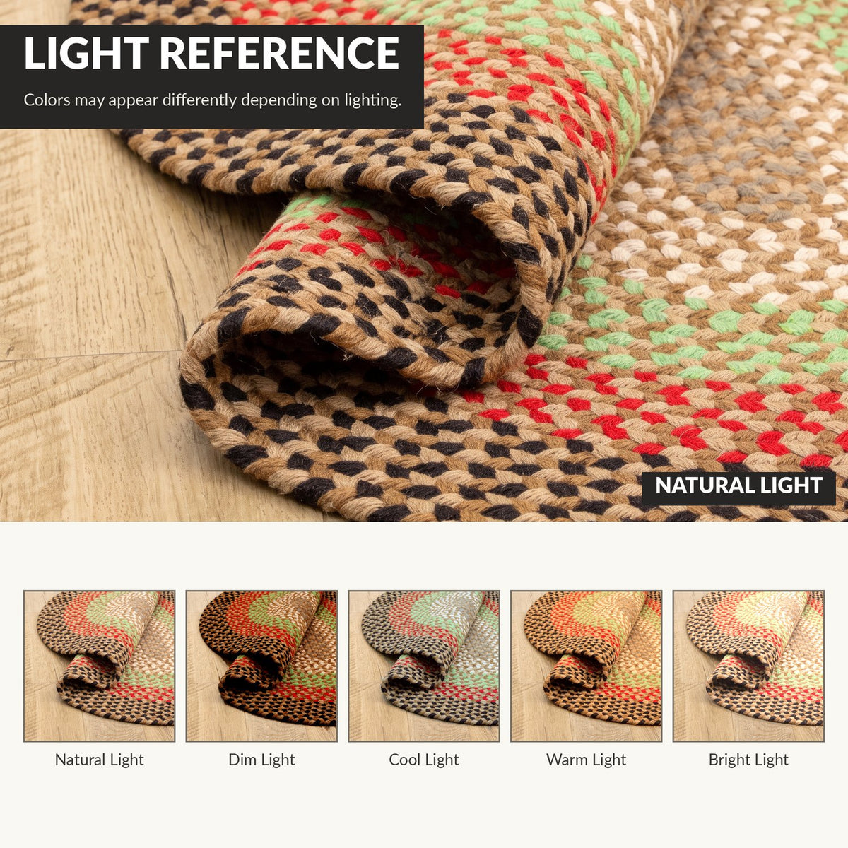 Earthtone Plymouth Collection braided rug