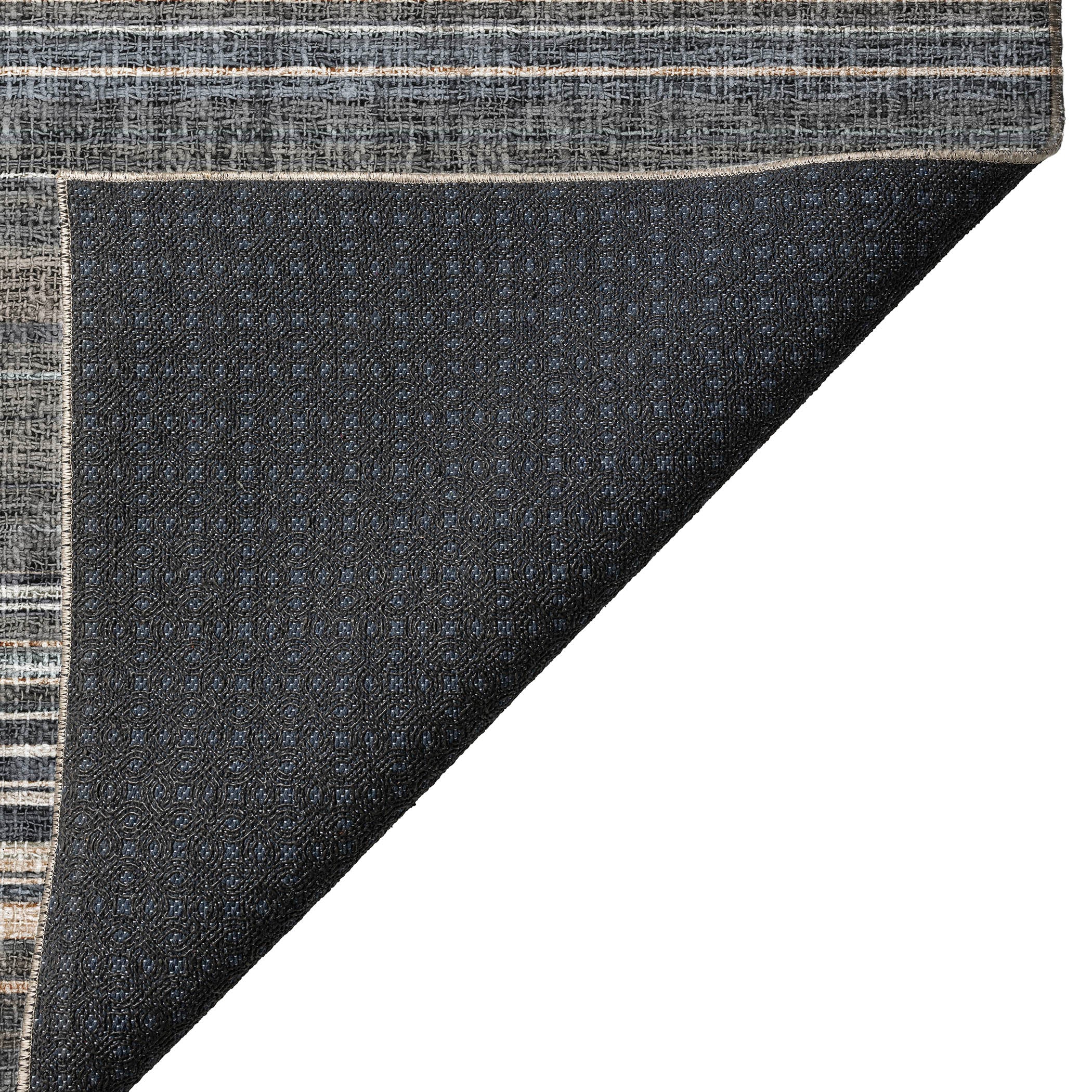 Luxury Washable Indoor/Outdoor Transitional PO2 Chocolate Brown Rug 1'8" x 2'6" #shape_Rectangle
