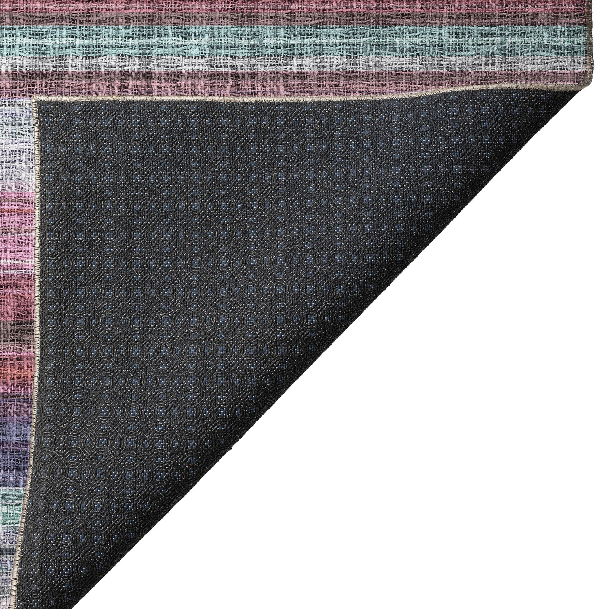 Luxury Washable Indoor/Outdoor Transitional PO2 Lavender Purple Rug 1'8" x 2'6" #shape_Rectangle