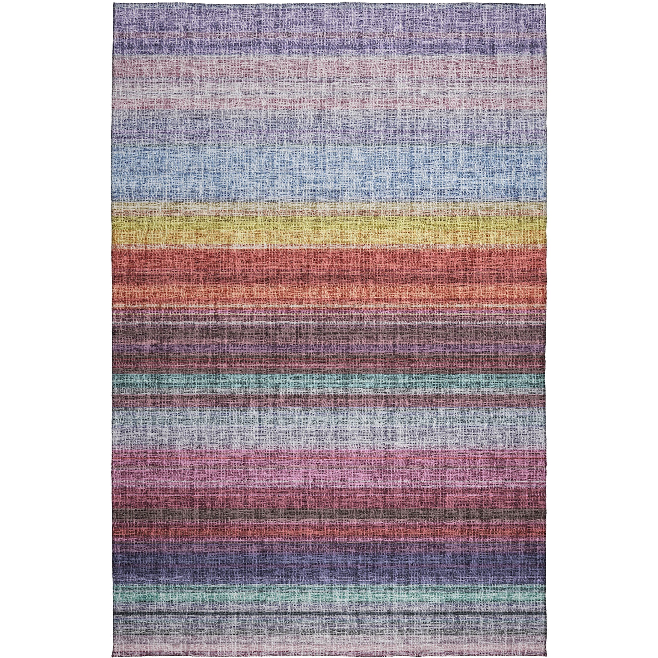 Luxury Washable Indoor/Outdoor Transitional PO2 Lavender Purple Rug 2'6" x 3'10" #shape_Rectangle