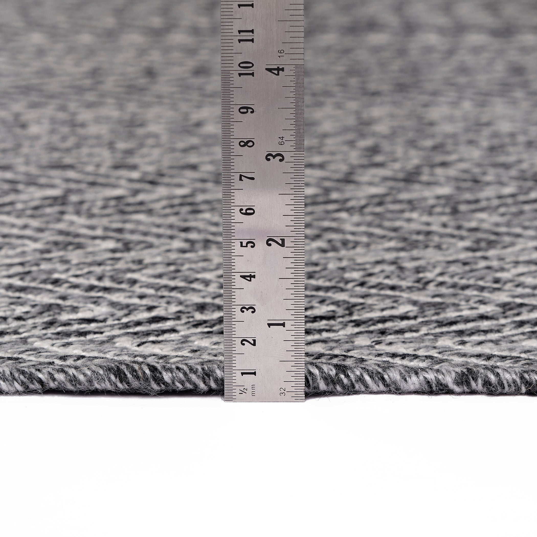 Casual PV2 Charcoal Black Rug 2' x 3' #shape_Rectangle