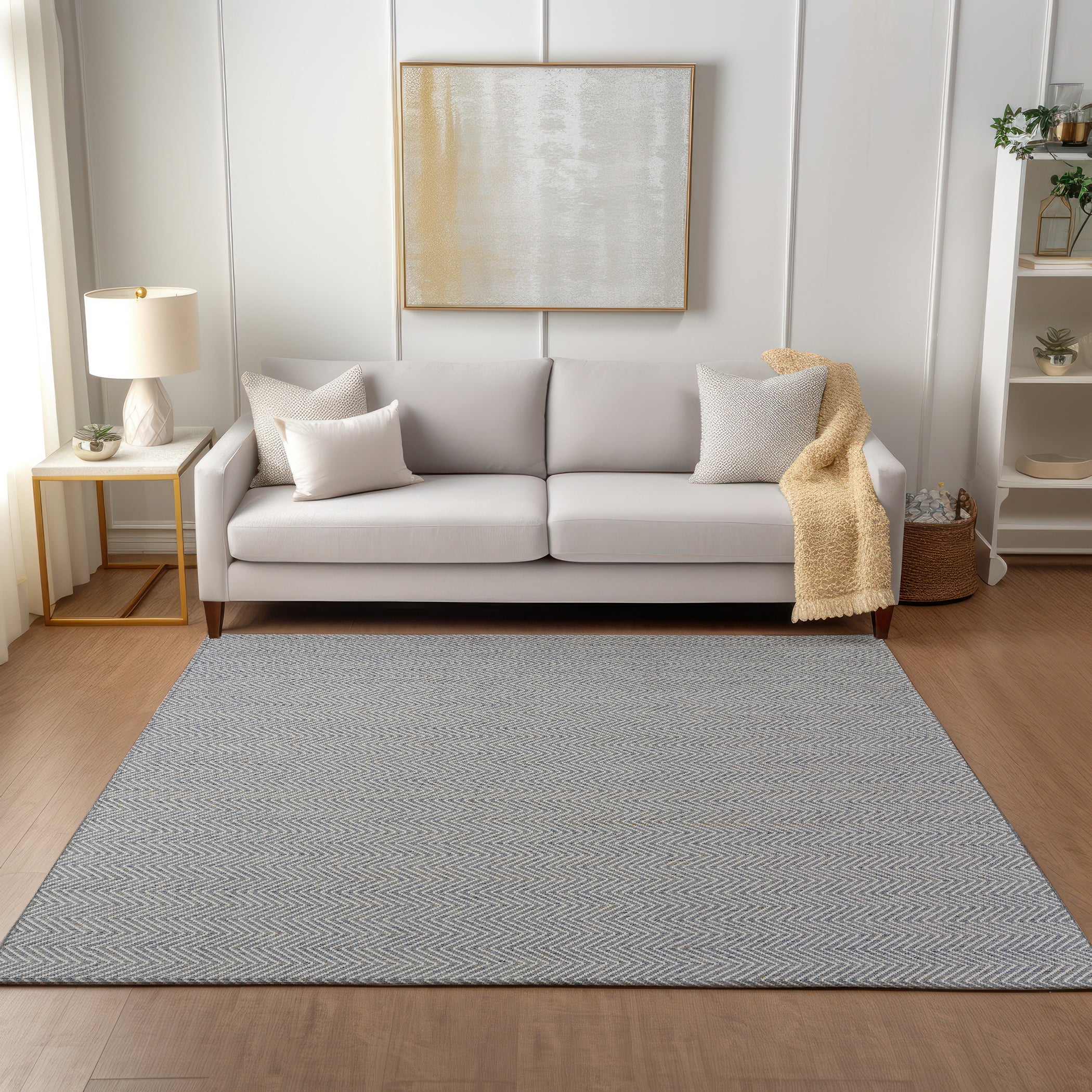 Casual PV2 Sky Blue Rug 2' x 3' #shape_Rectangle
