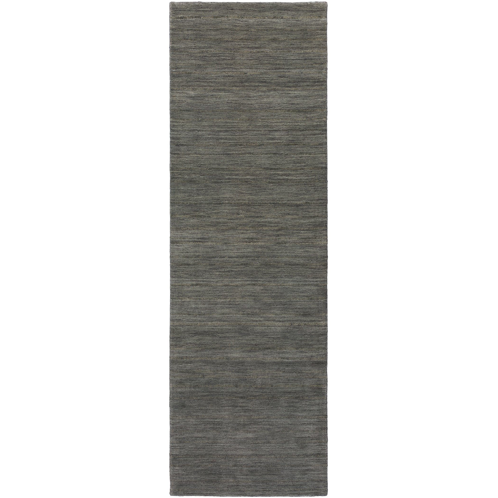 Transitional RF100 Charcoal Gray Wool Rug 2'3" x 7'6" #shape_Runner