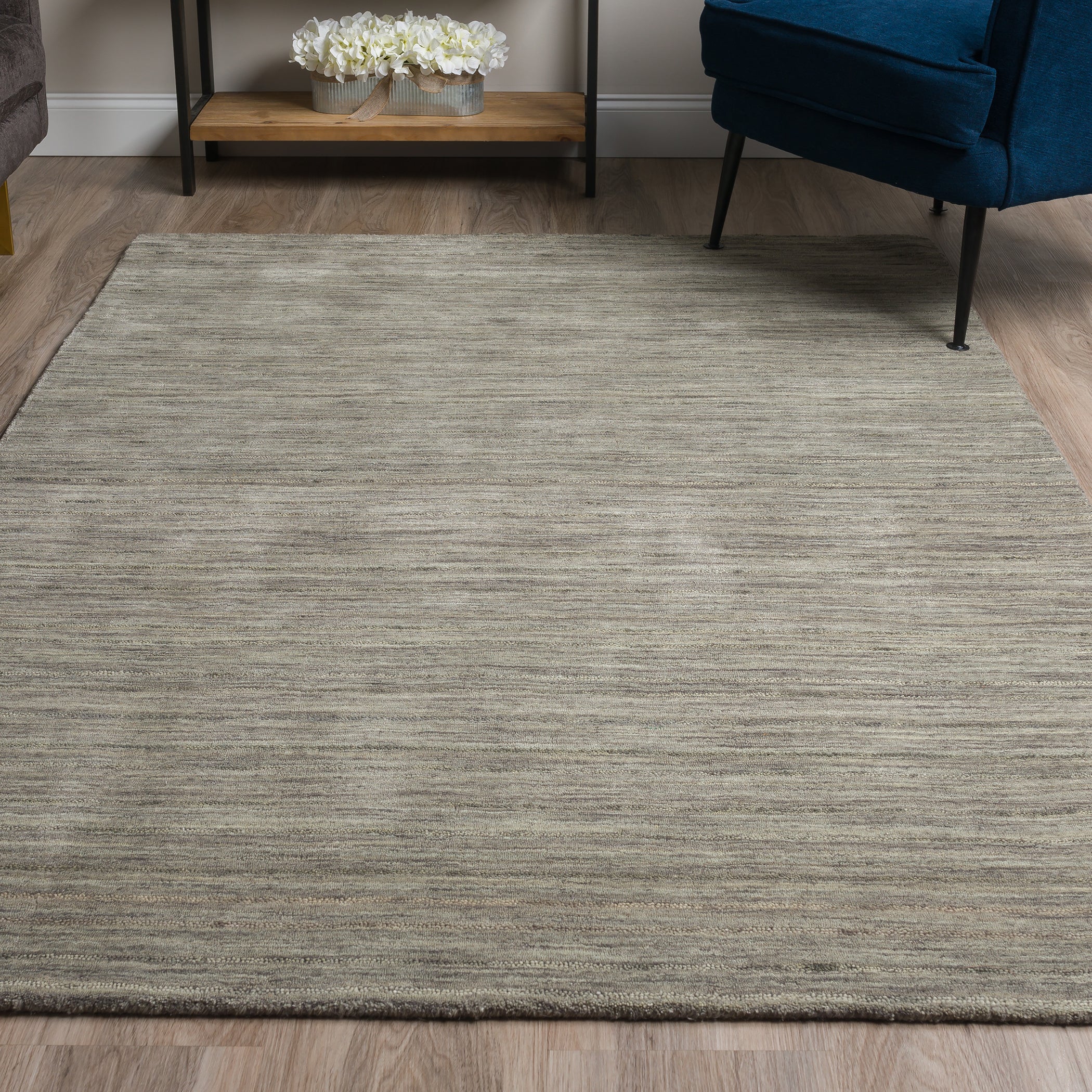 Transitional RF100 Charcoal Gray Wool Rug 3'6" x 5'6" #shape_Rectangle