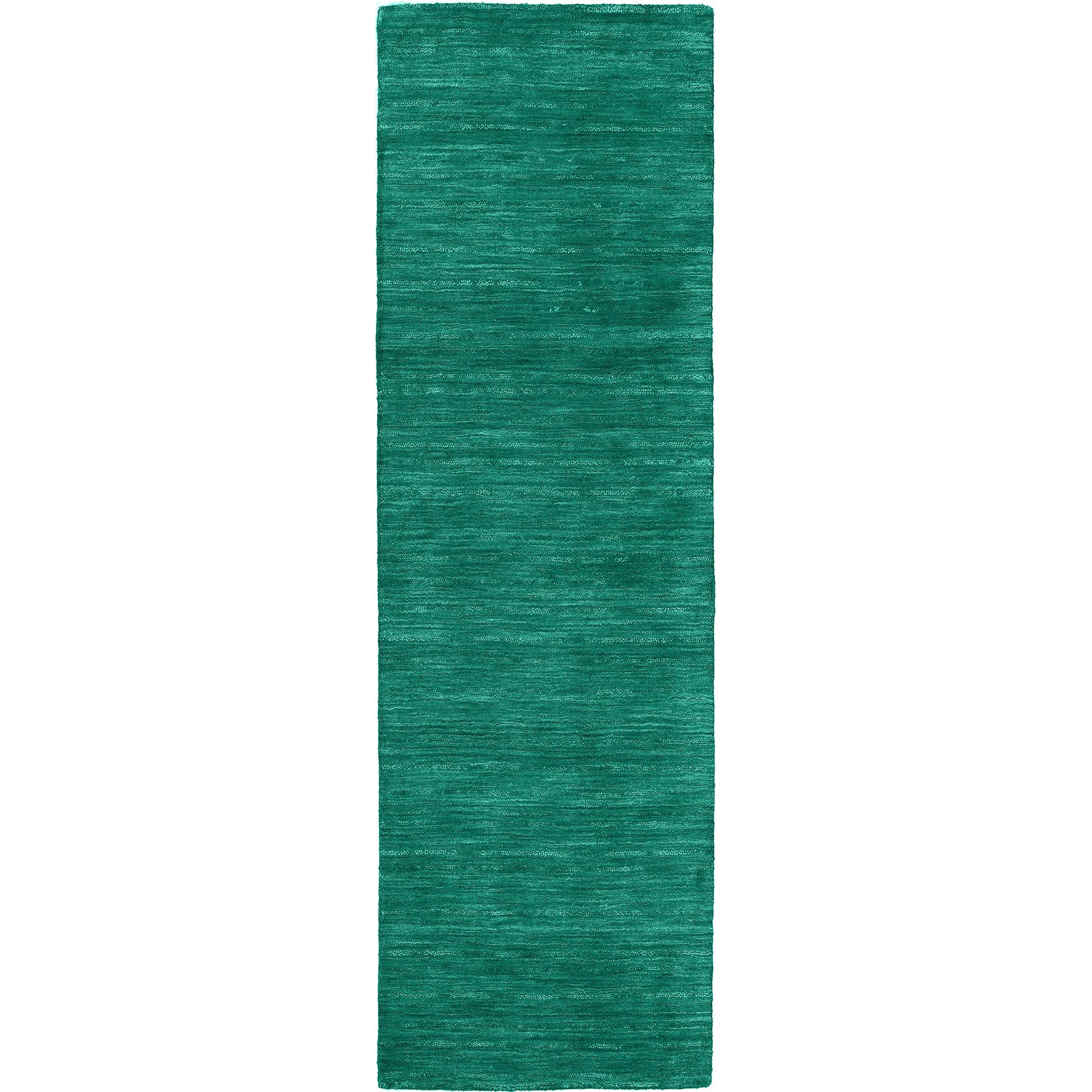 Transitional RF100 Emerald Green Wool Rug 2'3" x 7'6" #shape_Runner