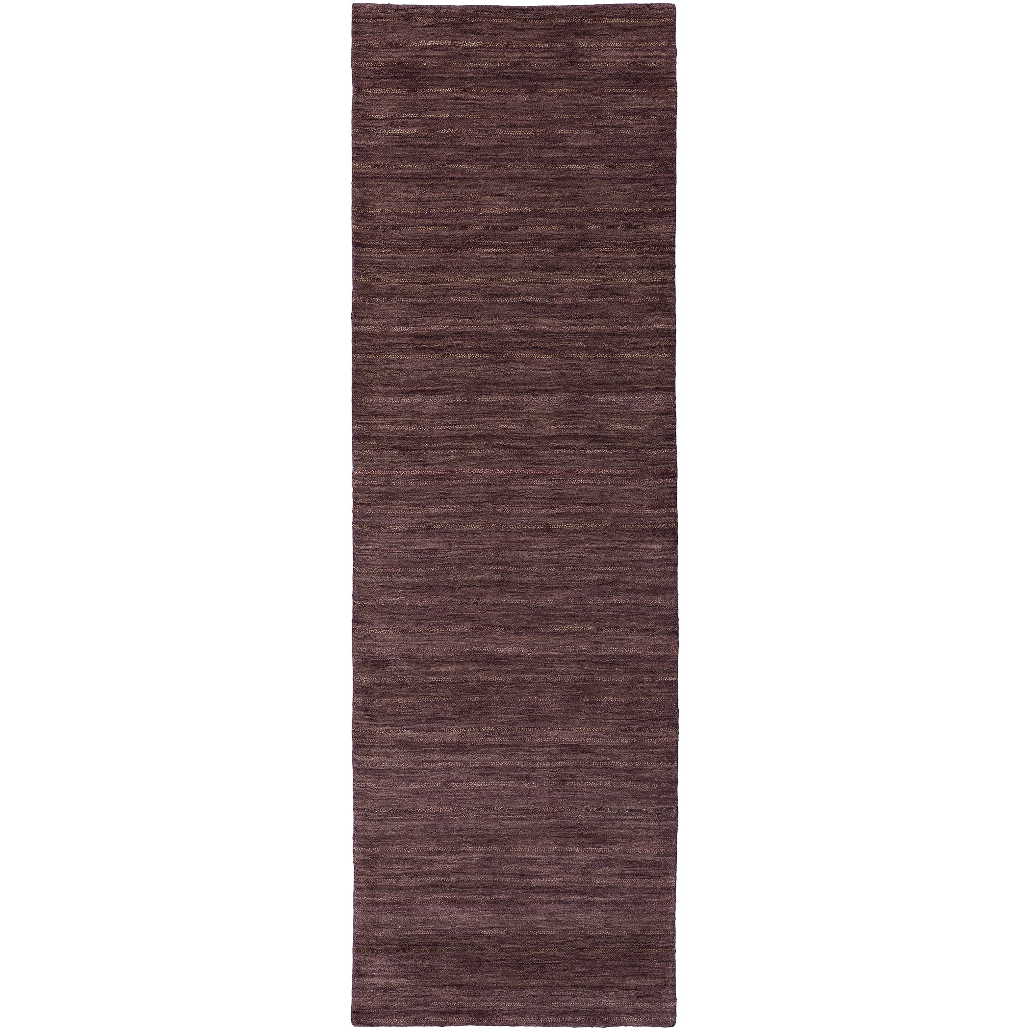 Transitional RF100 Plum Purple Wool Rug 2'3" x 7'6" #shape_Runner