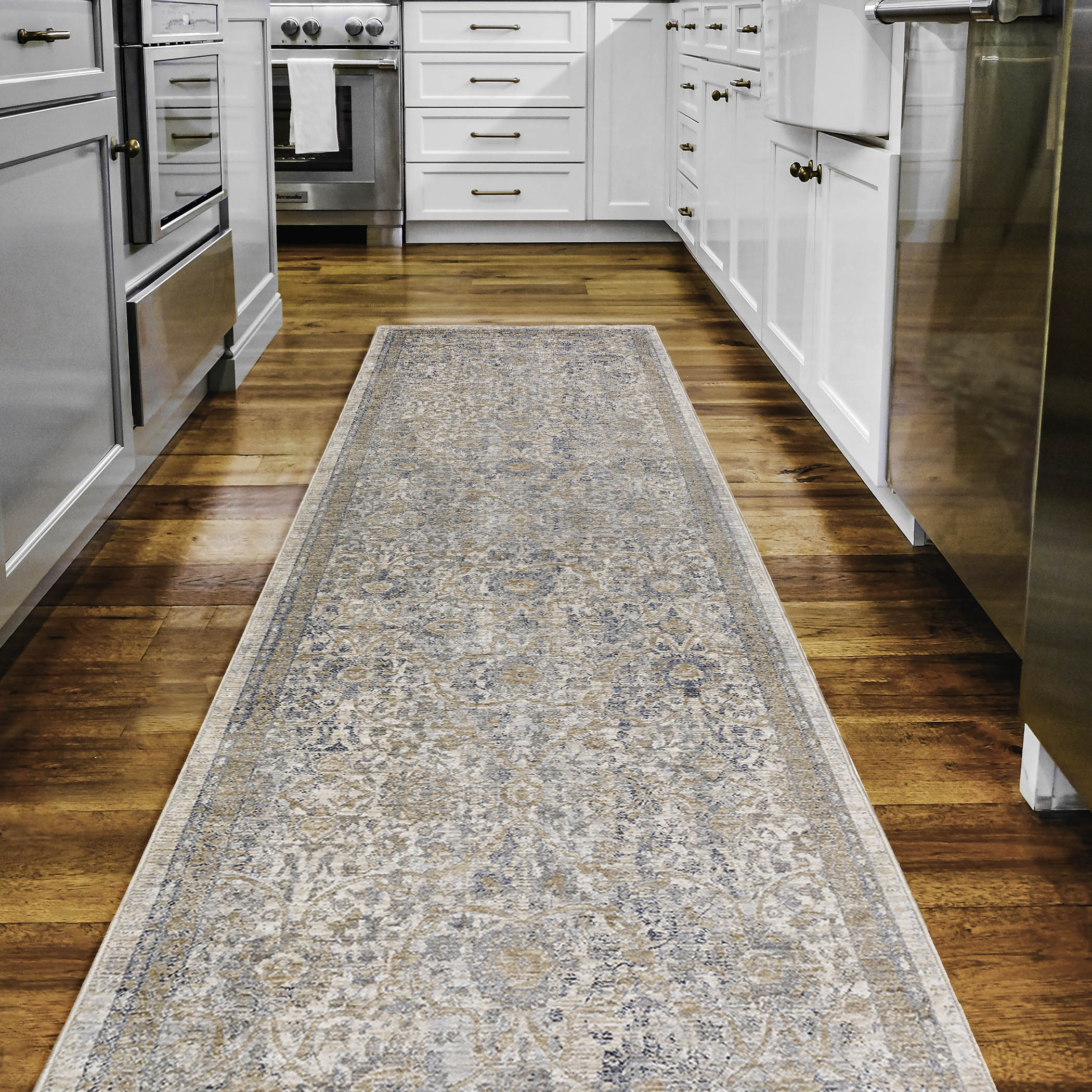 Traditional RG5 Linen Brown Rug 2'3" x 7'10" #shape_Runner