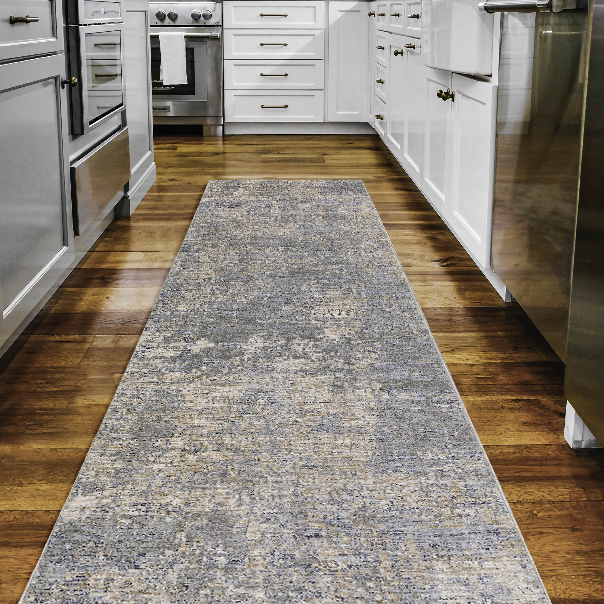 Traditional RG6 Granite Gray Rug 2'3" x 7'10" #shape_Runner