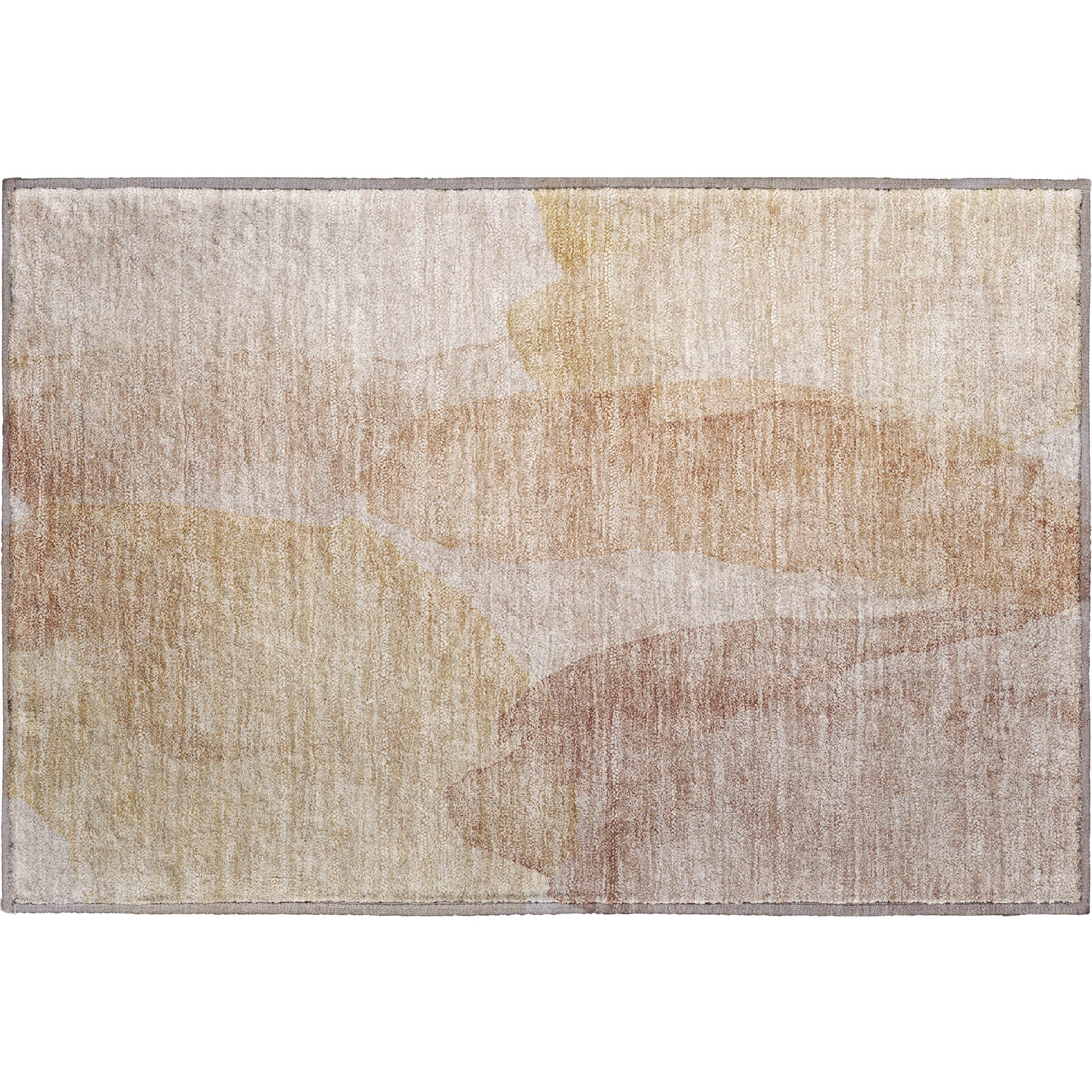 Luxury Washable Indoor/Outdoor Transitional RN12 Coral Orange Rug 1'8" x 2'6" #shape_Rectangle