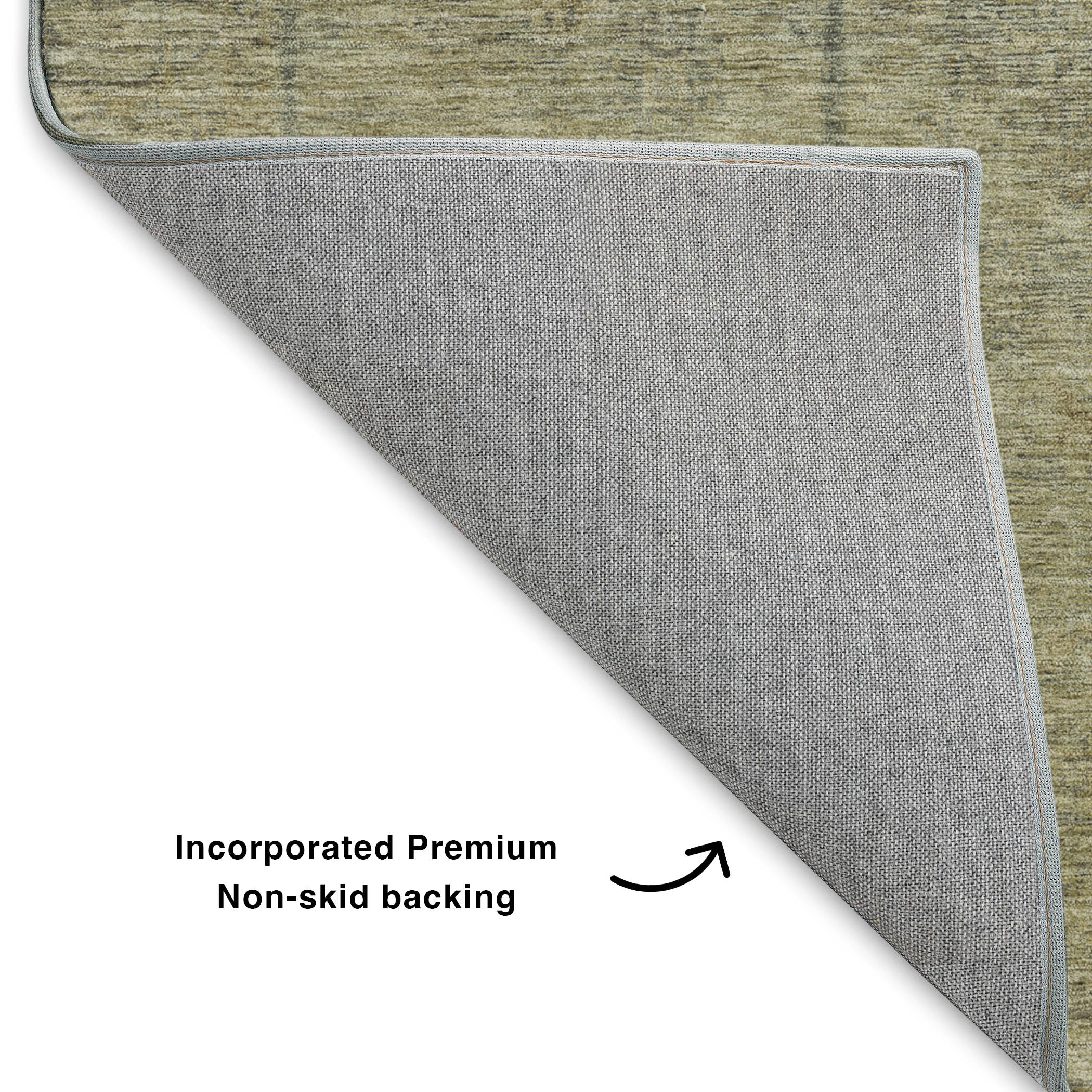 Luxury Washable Indoor/Outdoor Transitional RN5 Khaki Brown Rug 1'8" x 2'6" #shape_Rectangle