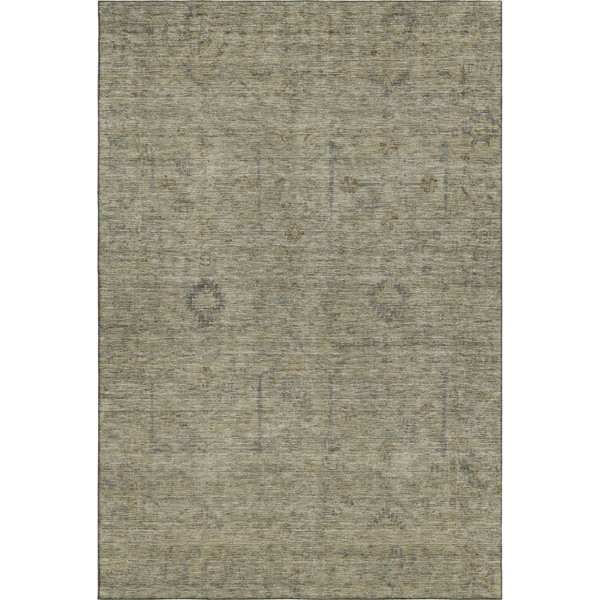 Luxury Washable Indoor/Outdoor Transitional RN5 Khaki Brown Rug 2'6" x 3'10" #shape_Rectangle