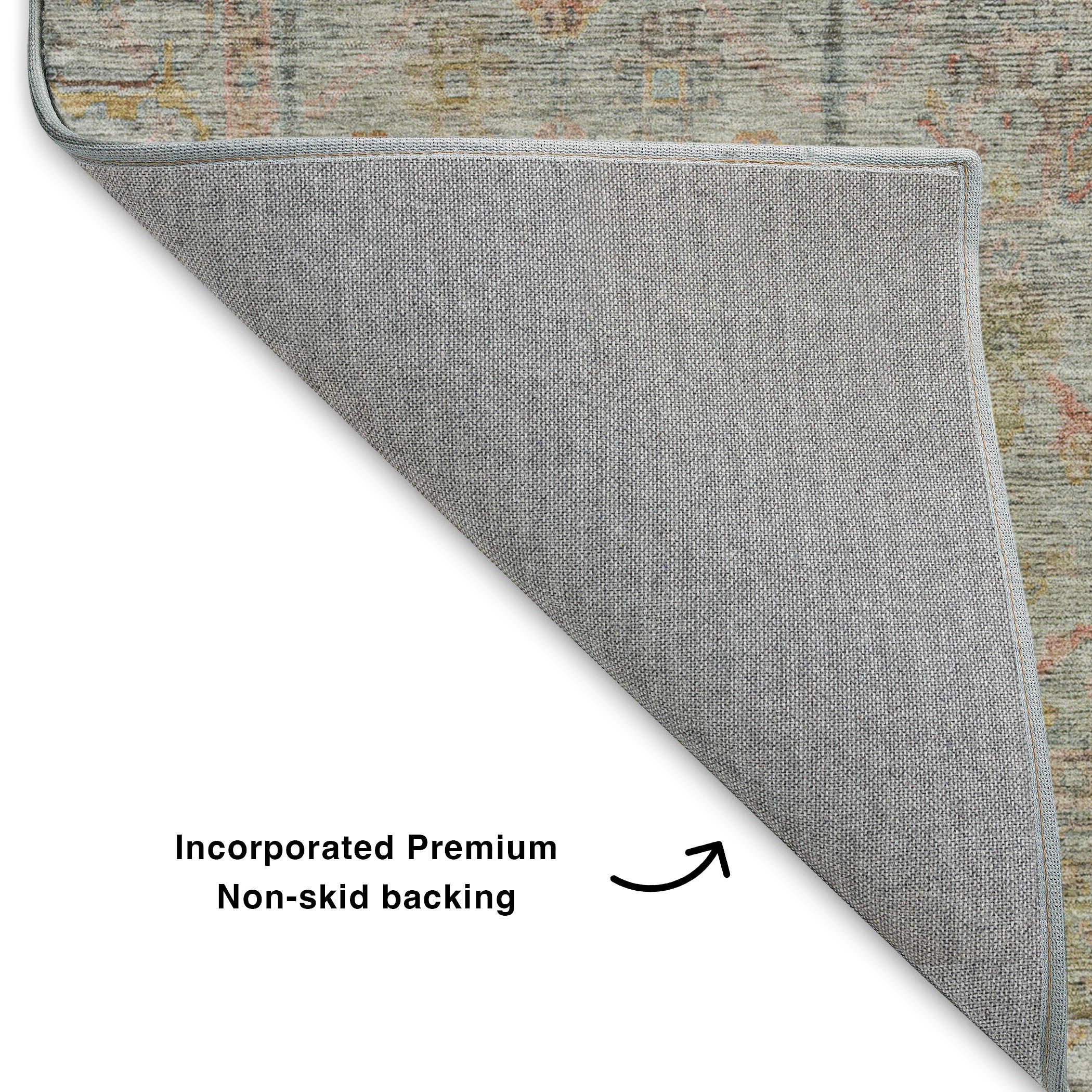 Luxury Washable Indoor/Outdoor Transitional RN5 Taupe Brown Rug 1'8" x 2'6" #shape_Rectangle