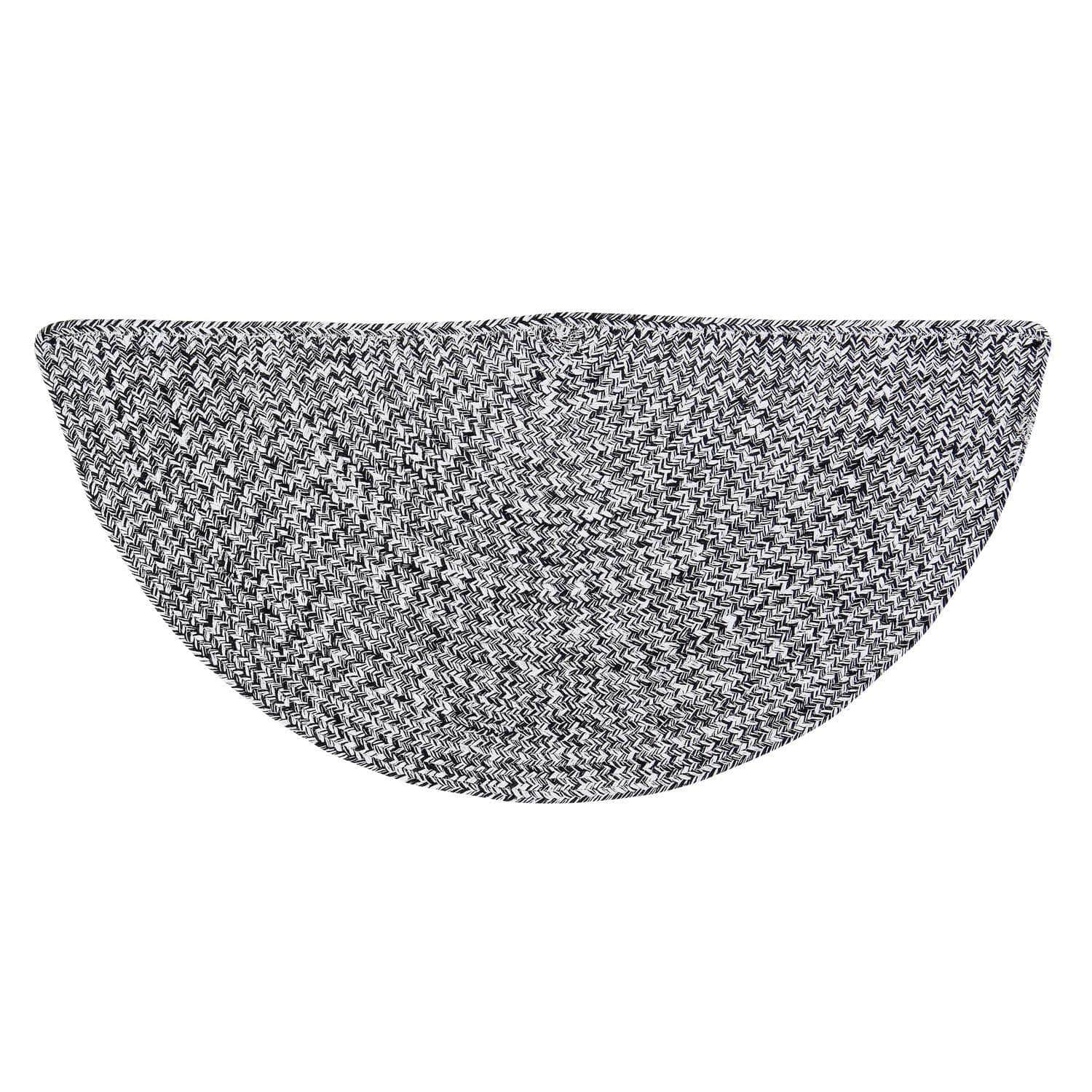 Black & White Braided Farmhouse Hand Spun Cotton Rug