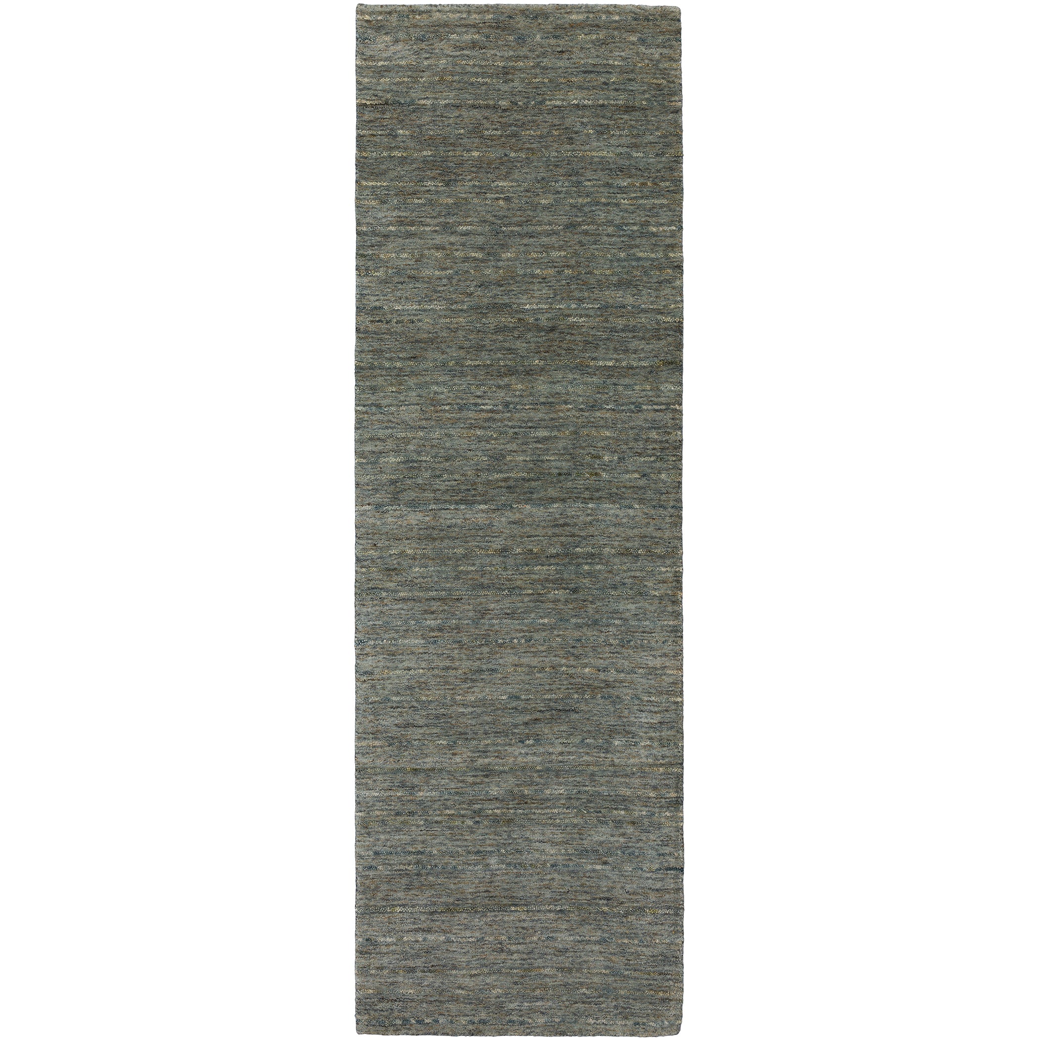 Casual RY7 Carbon Gray Wool Rug 2'3" x 7'6" #shape_Runner