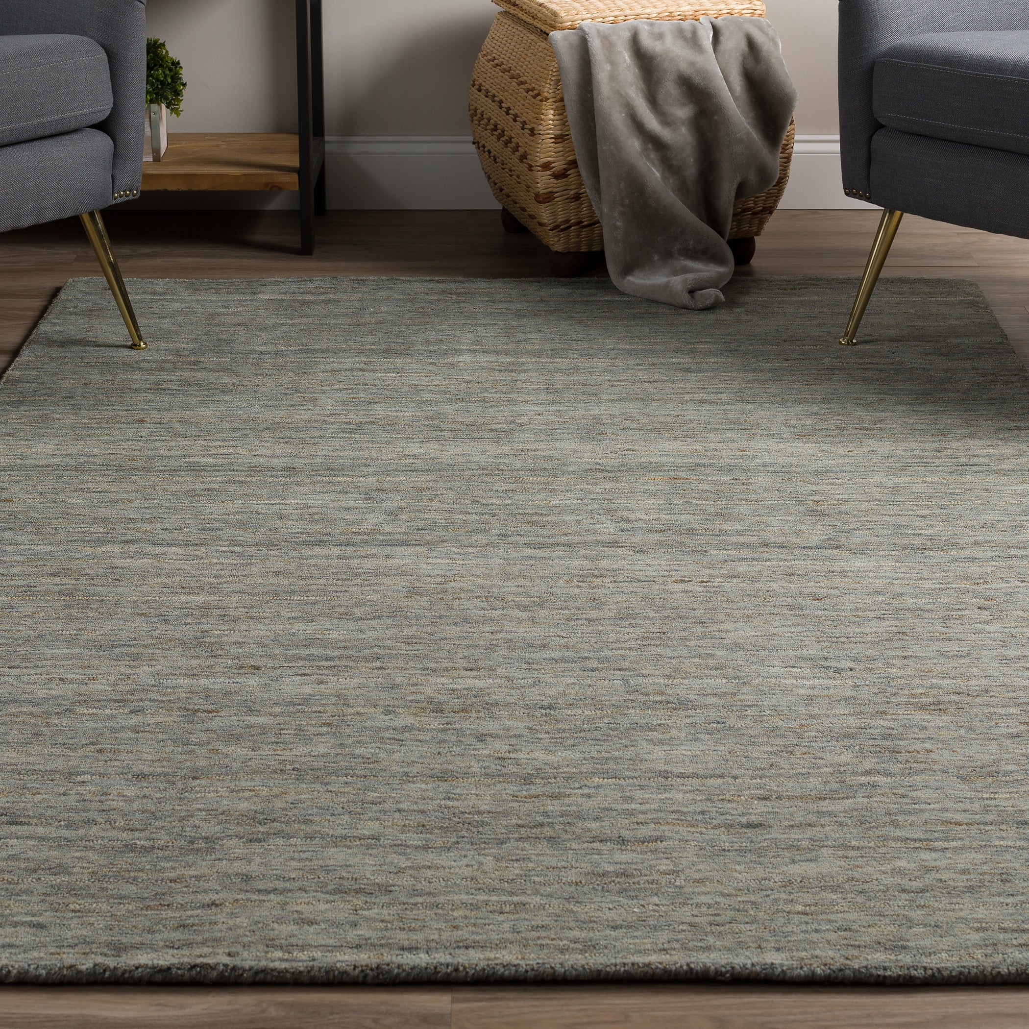 Casual RY7 Carbon Gray Wool Rug 2' x 3' #shape_Rectangle