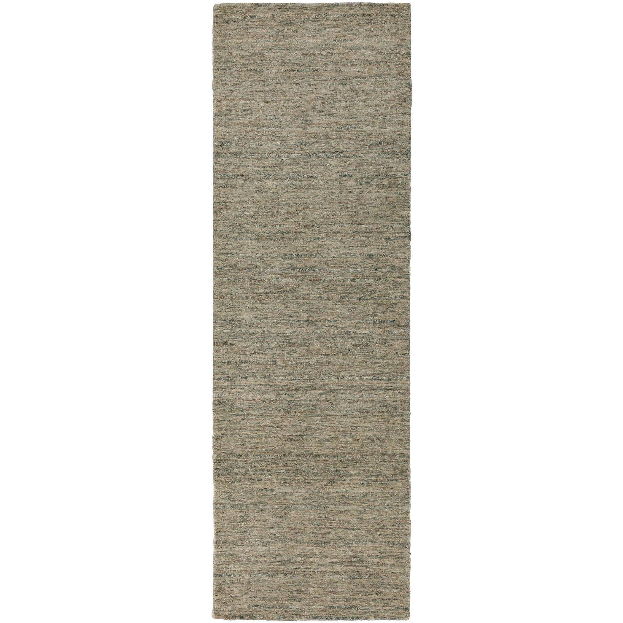 Casual RY7 Fog Gray Wool Rug 2'3" x 7'6" #shape_Runner