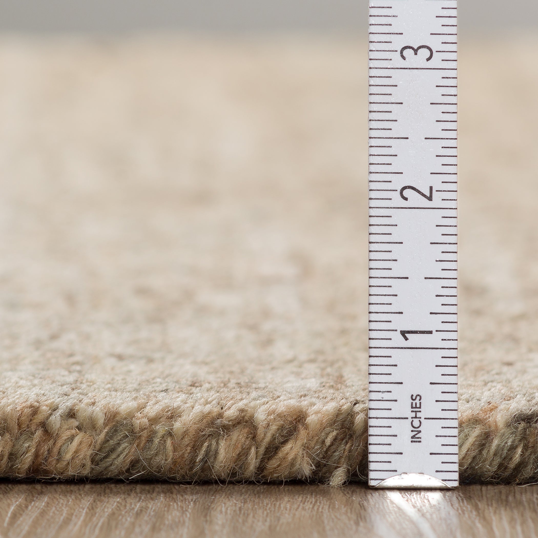 Casual RY7 Fudge Brown Wool Rug 2' x 3' #shape_Rectangle