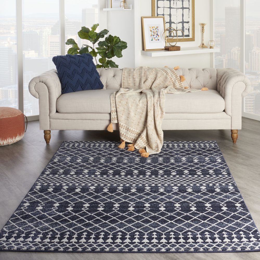 Royal Moroccan RYM03 Navy/Grey Rugs #color_navy/grey