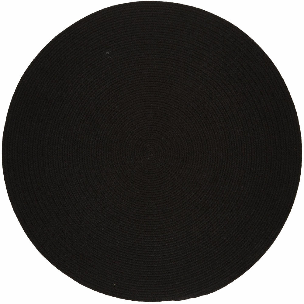 Braided S016 Black Maui Braided Rug #color_black