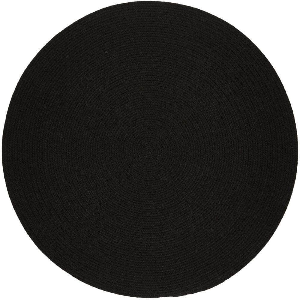 Braided S016 Black Maui Braided Rug