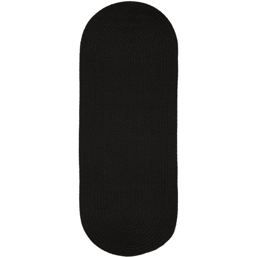 Braided S016 Black Maui Braided Rug