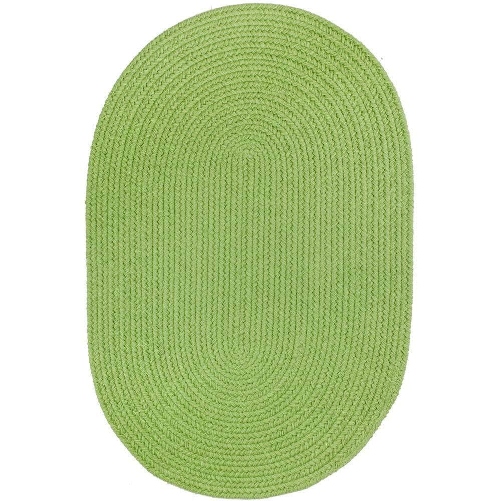 Braided S044 Key Lime Green Maui Braided Rug