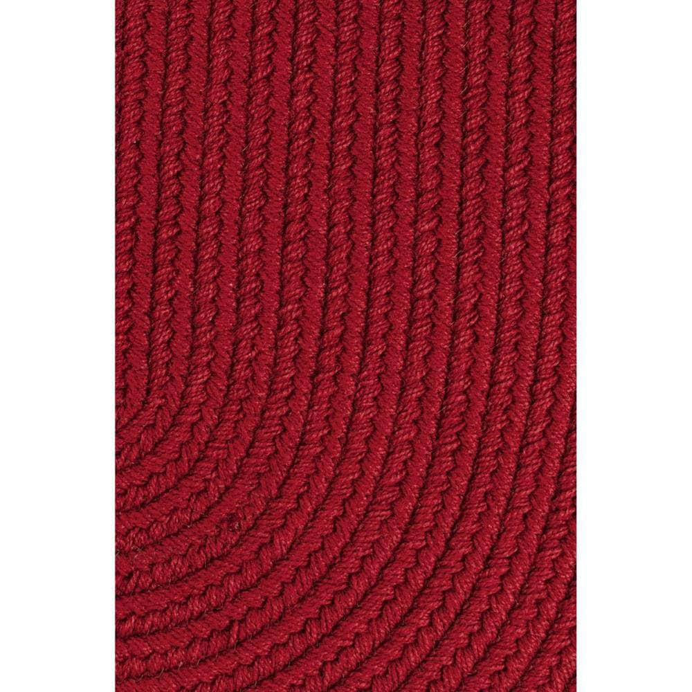 Braided S045 Brilliant Red Maui Braided Rug